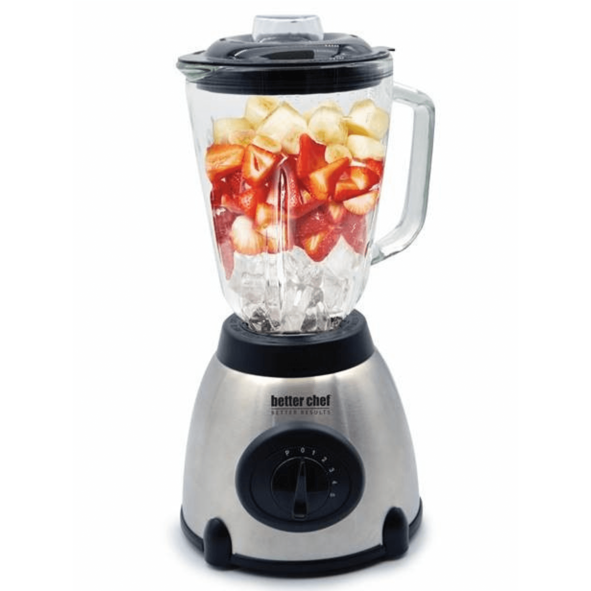 Better Chef 500W 5-Speed Glass Jar Blender with Stainless Steel Base Jupiter Gear Home