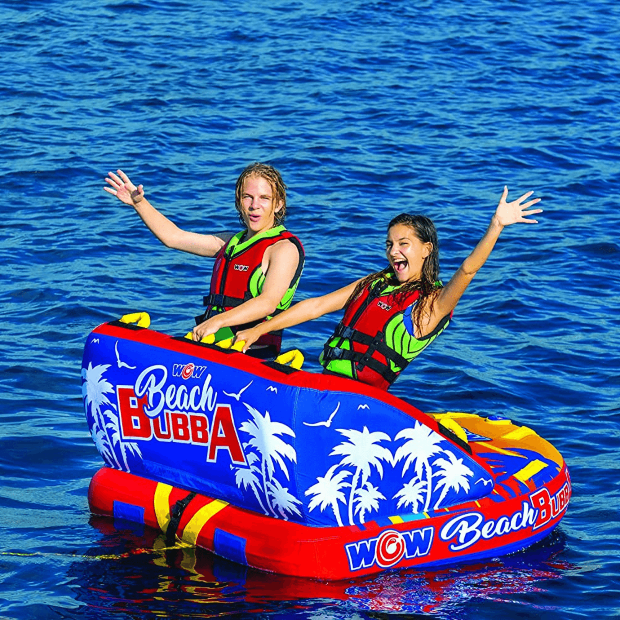 WOW Watersports Beach Bubba 2 Person 2P Towable with Foam Handles Jupiter Gear Home