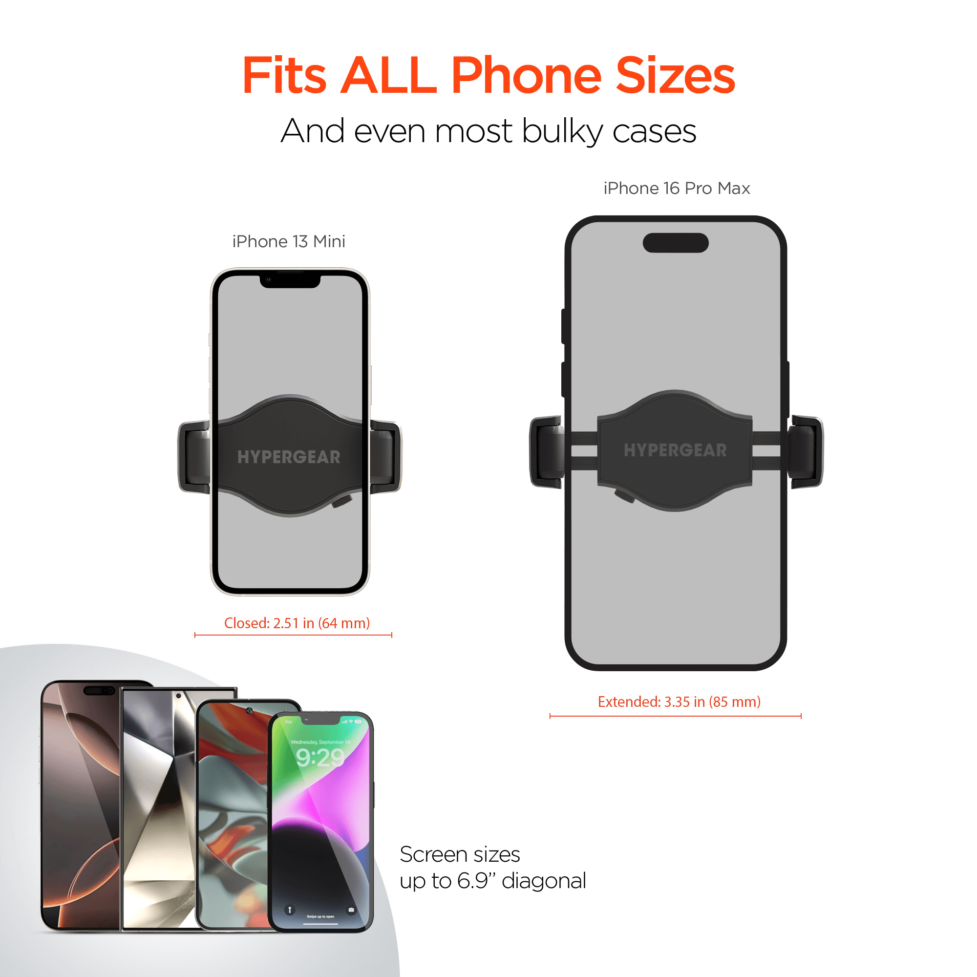 HyperGear Roller Grip Phone Mount Kit Jupiter Gear Home