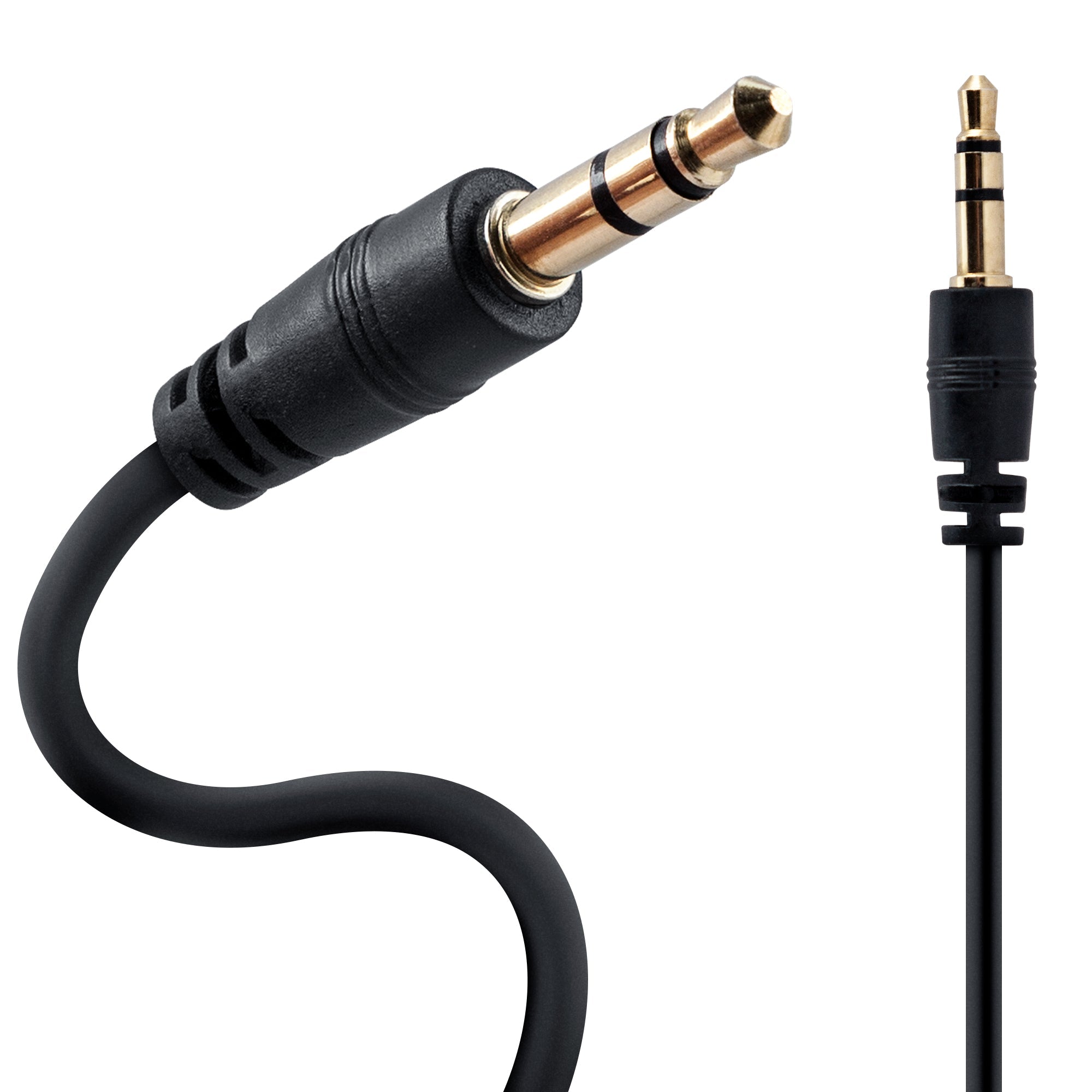 HyperGear 3.5mm Stereo AUX Cable 2ft Black (14029-HYP) Jupiter Gear Home
