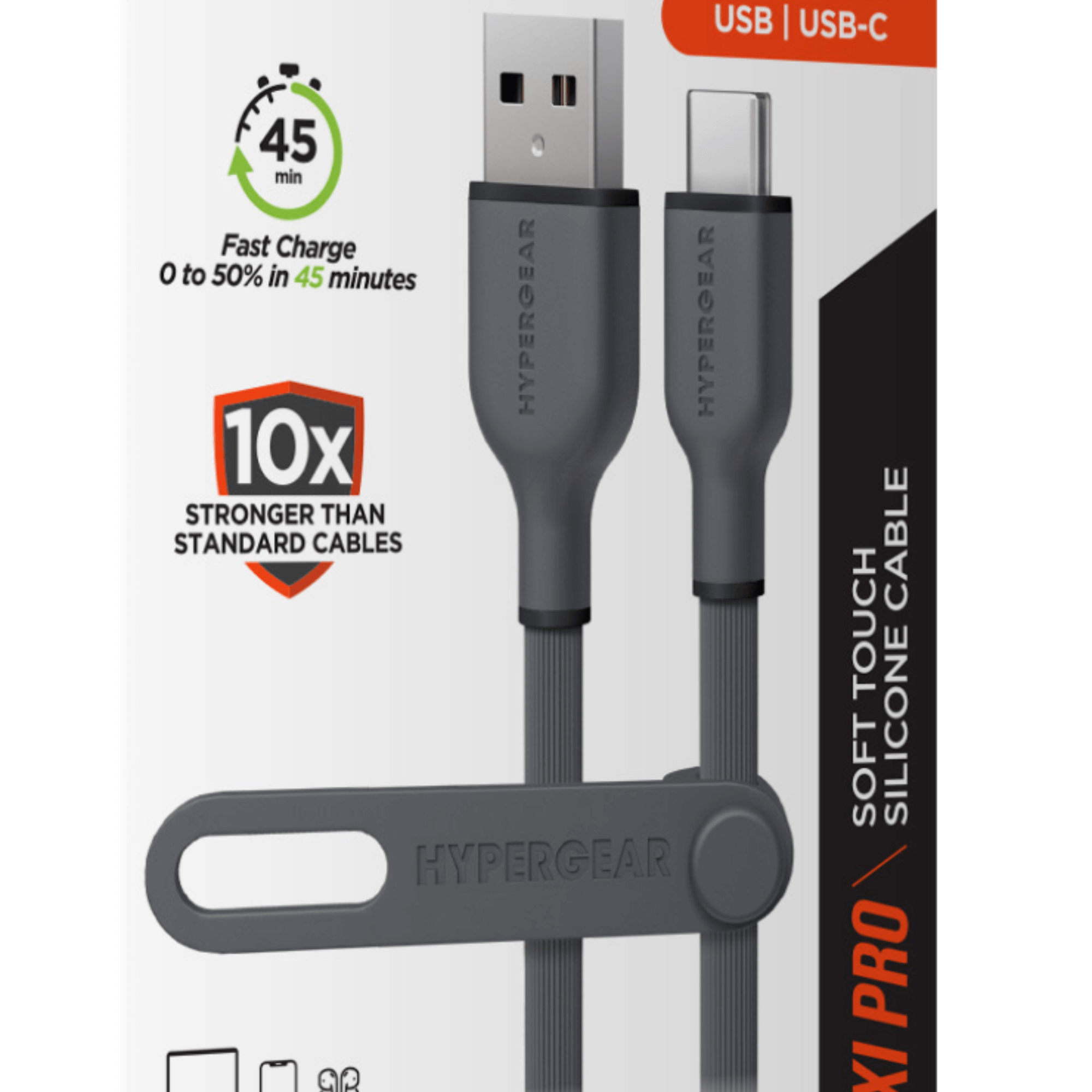 HyperGear Flexi PRO USB to USB-C Cable 4ft Jupiter Gear Home
