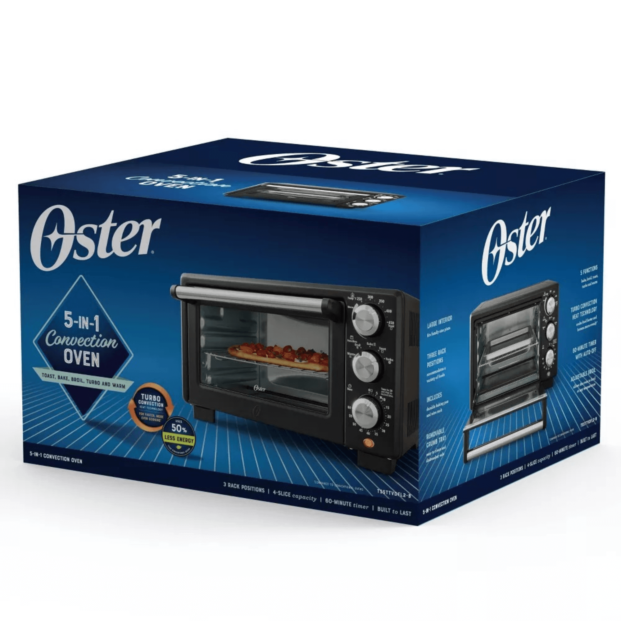 Oster Countertop Convection 4-Slice 3-Knob Toaster Oven Jupiter Gear Home