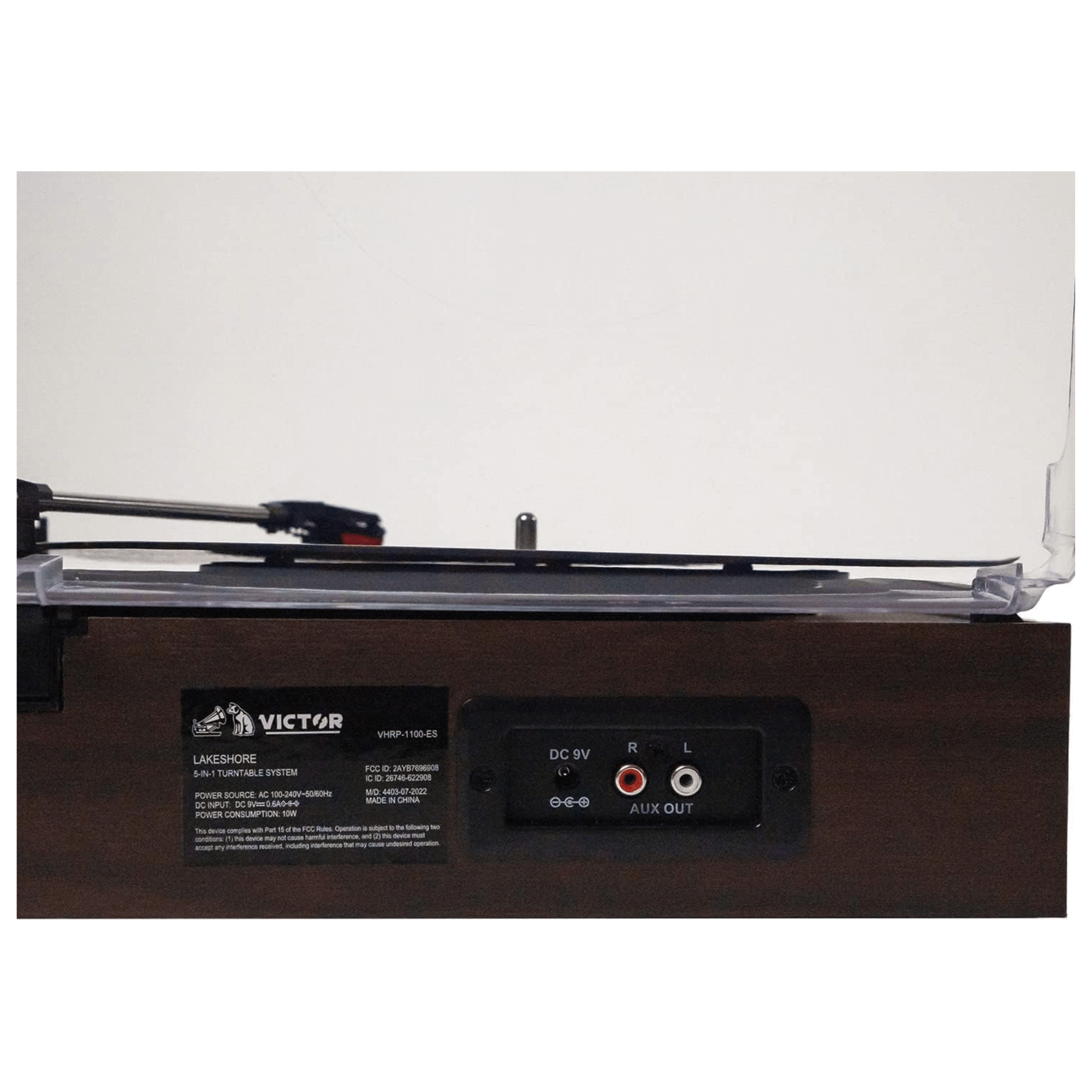 Victor Lakeshore 5-in-1 Hybrid BT Turntable System Espresso - Refurbished Jupiter Gear Home