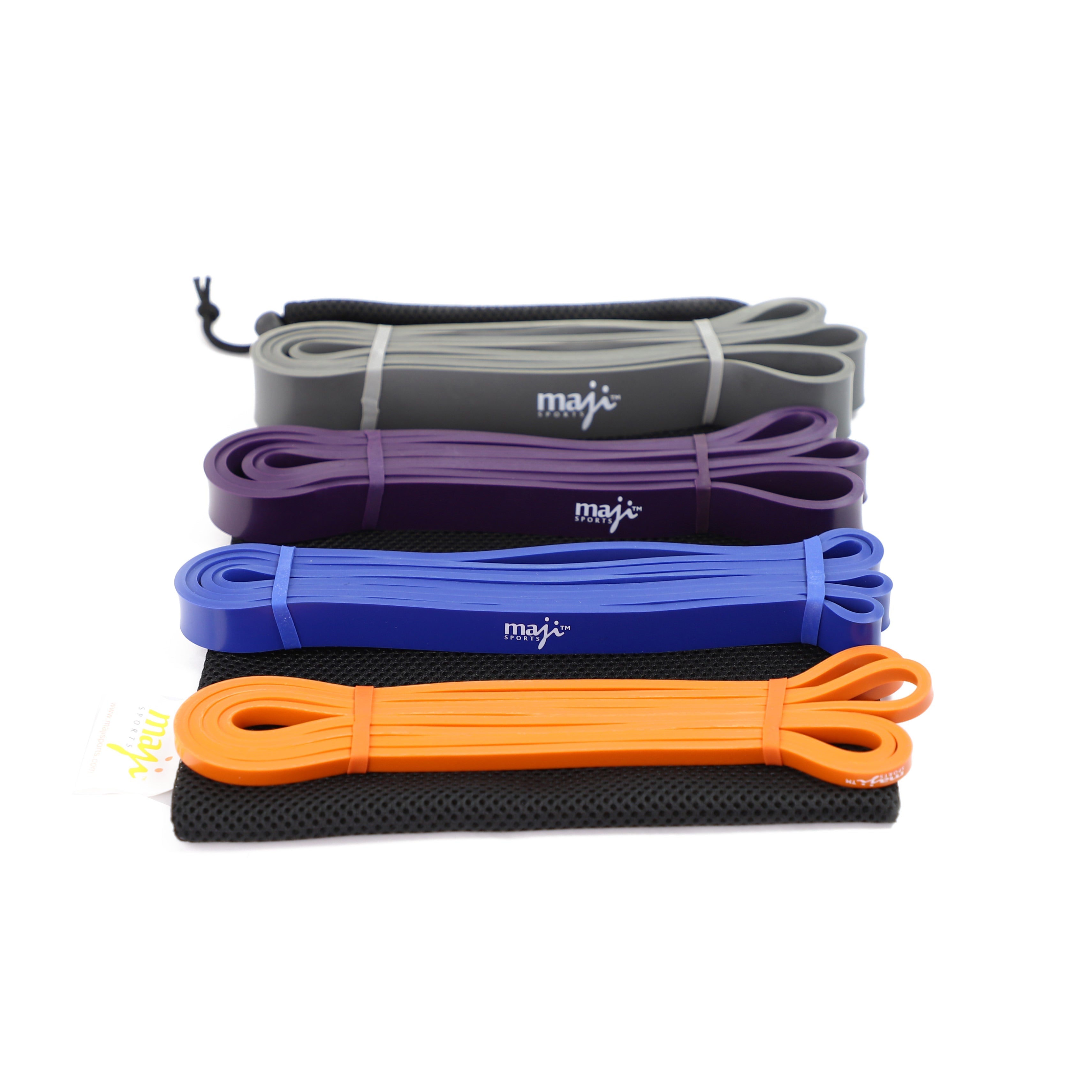 Maji Sports Pack Of Four Full Body Workout Super Bands Jupiter Gear Home