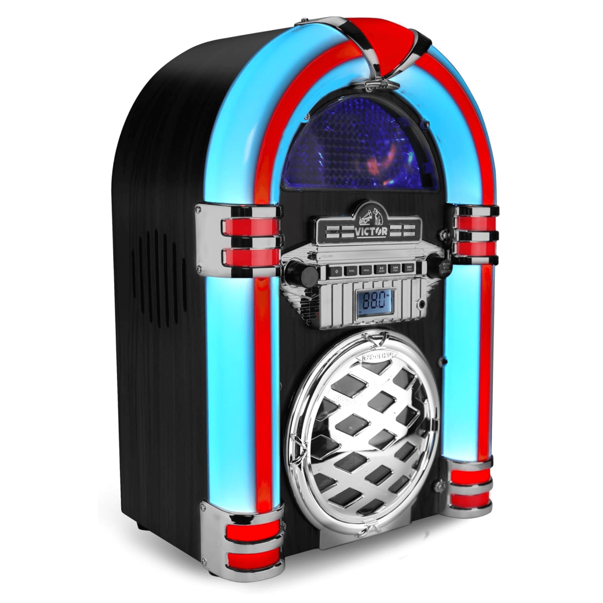 Victor Broadway II Desktop LED CD Jukebox Black - Refurbished Jupiter Gear Home