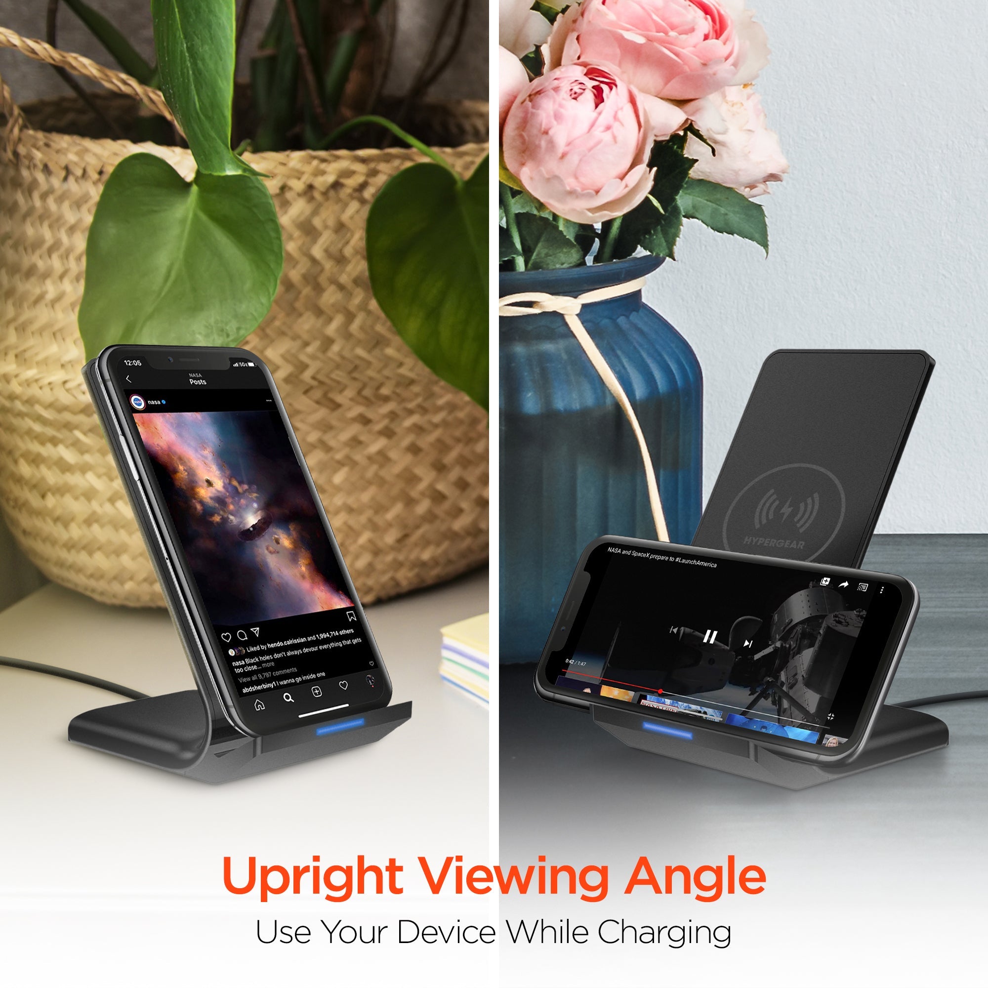 HyperGear Wireless Fast Charging Stand Jupiter Gear Home