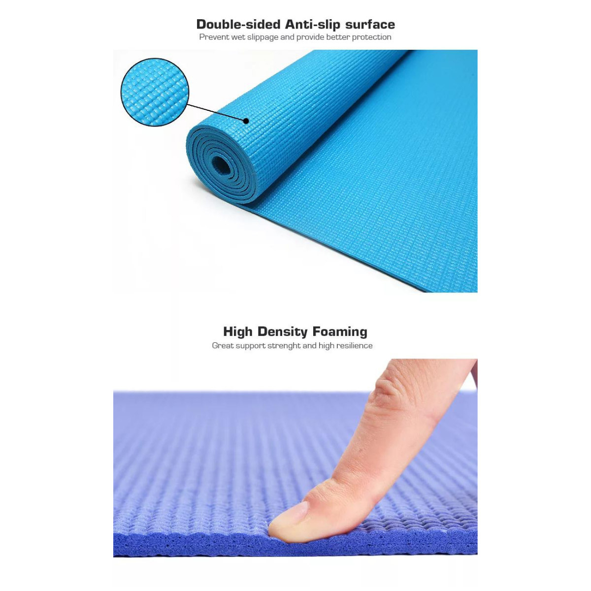 JupiterGear Performance Yoga Mat with Carrying Straps for Yoga, Pilates, and Floor Exercises Jupiter Gear Home