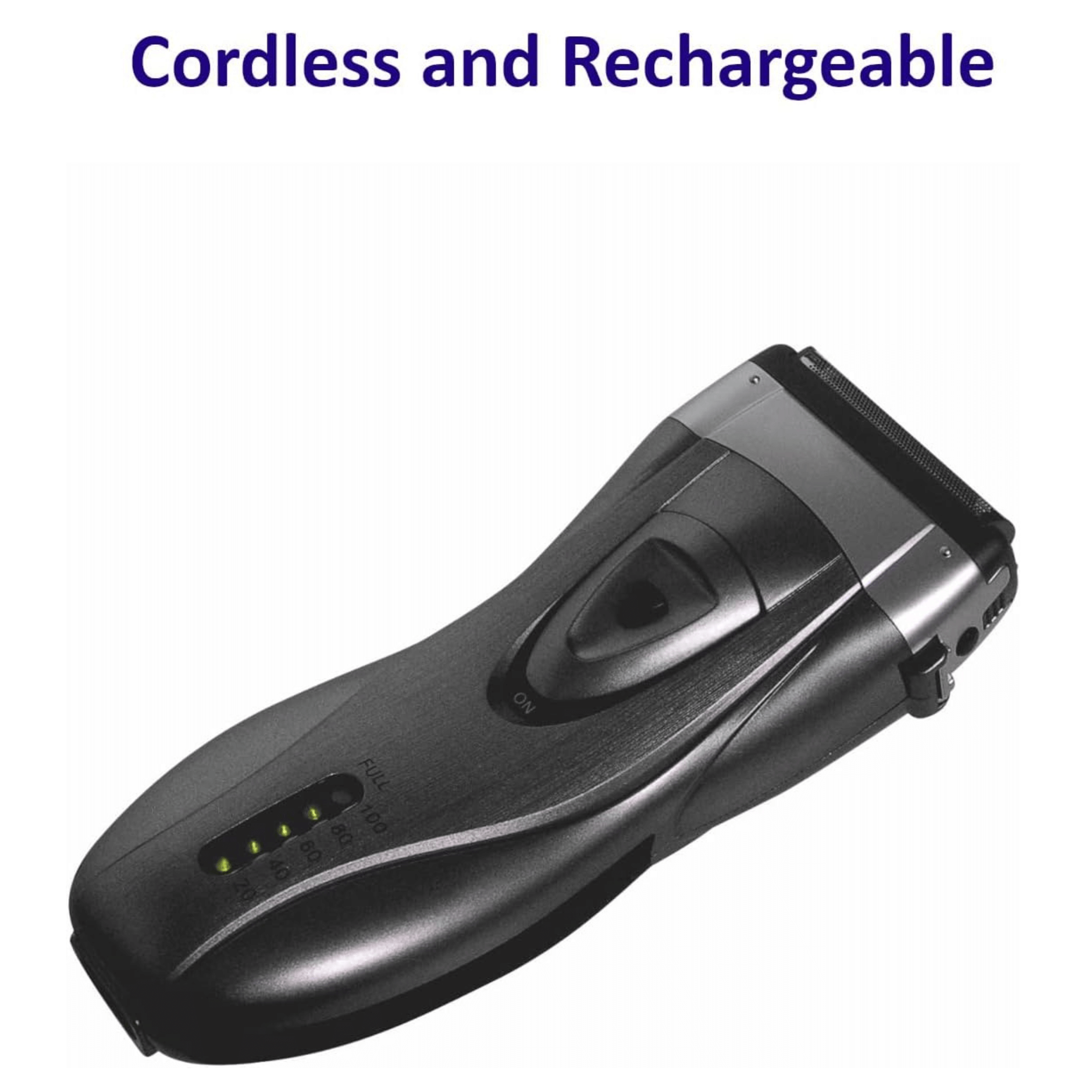 Optimus Cordless Rechargeable LED Shaver with Pop-Up Trimmer Jupiter Gear Home