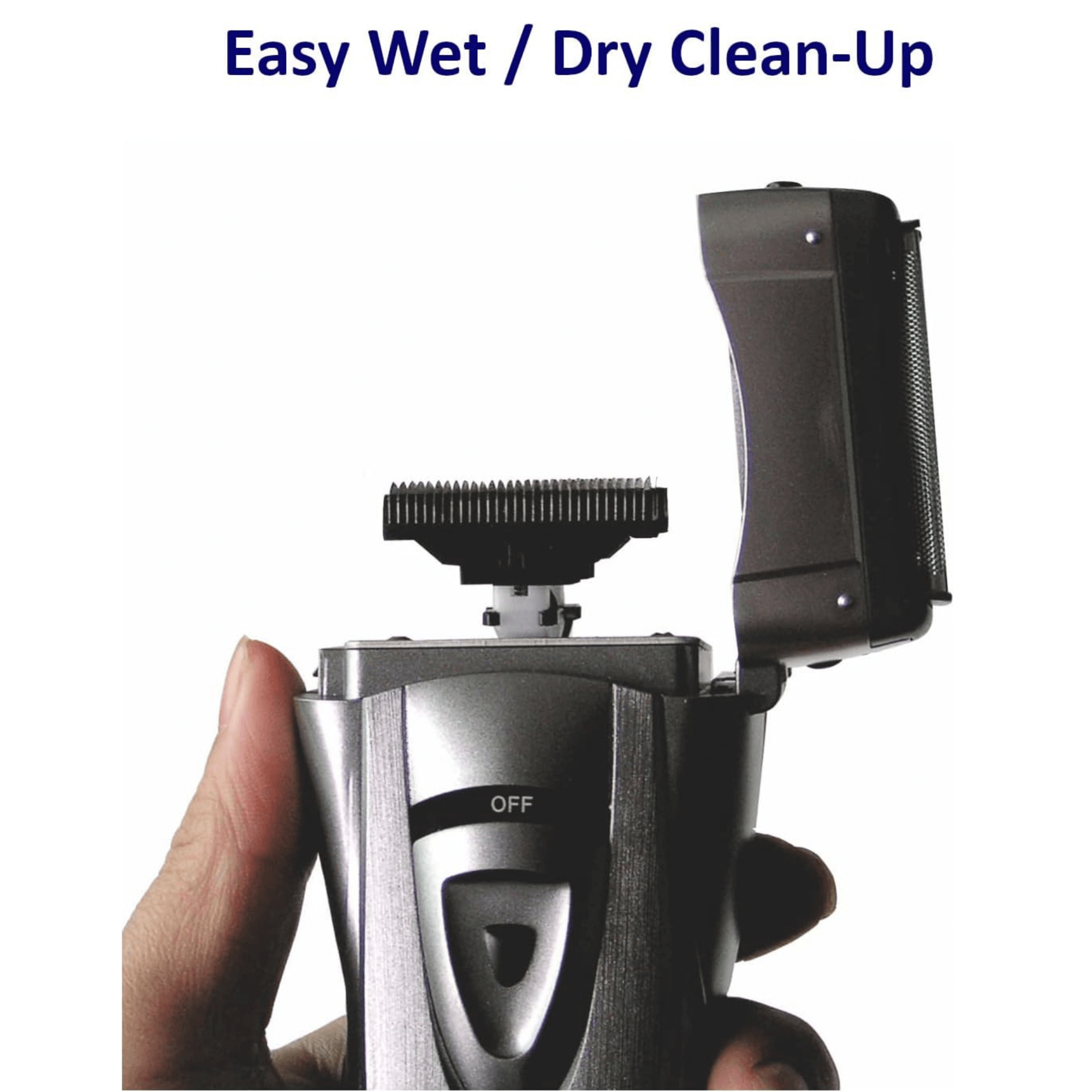Optimus Cordless Rechargeable LED Shaver with Pop-Up Trimmer Jupiter Gear Home