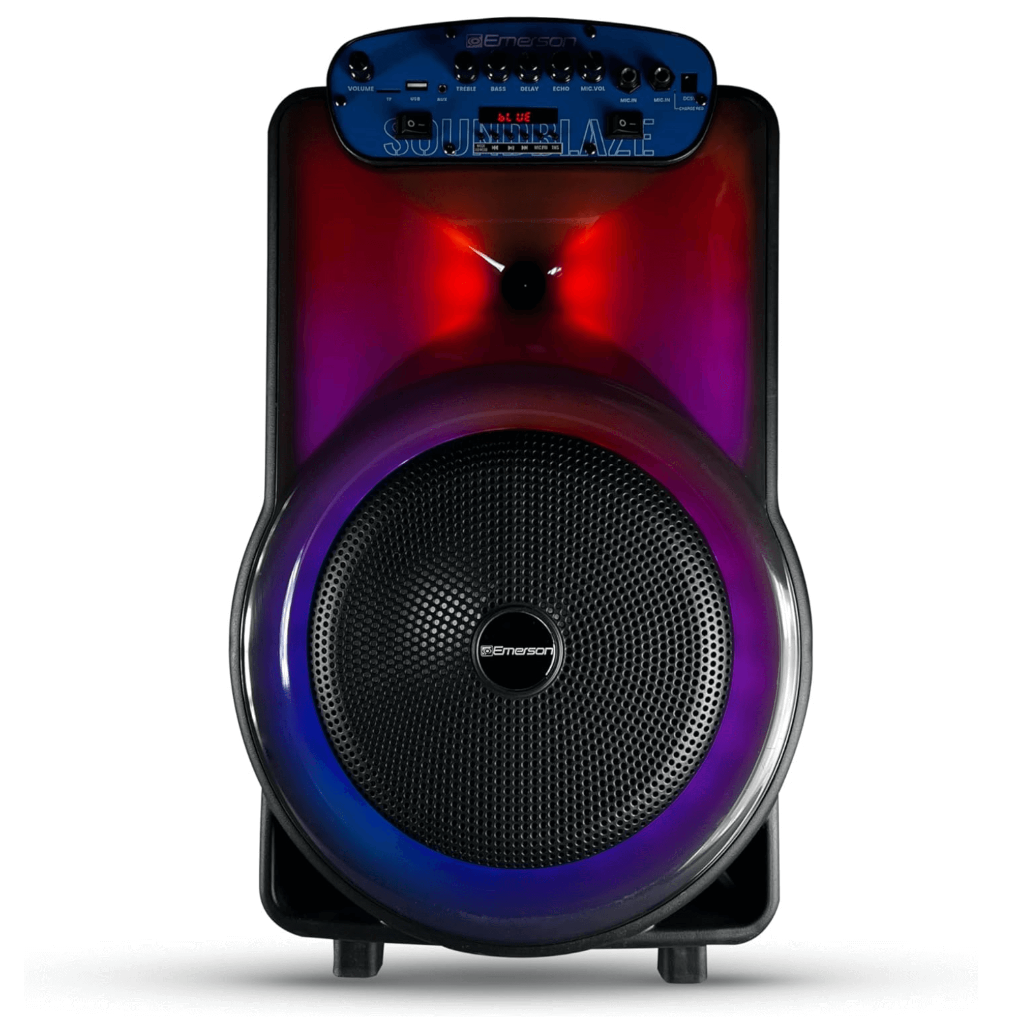 Emerson Portable Bluetooth 12" Party Speaker with Flame Lighting Jupiter Gear Home