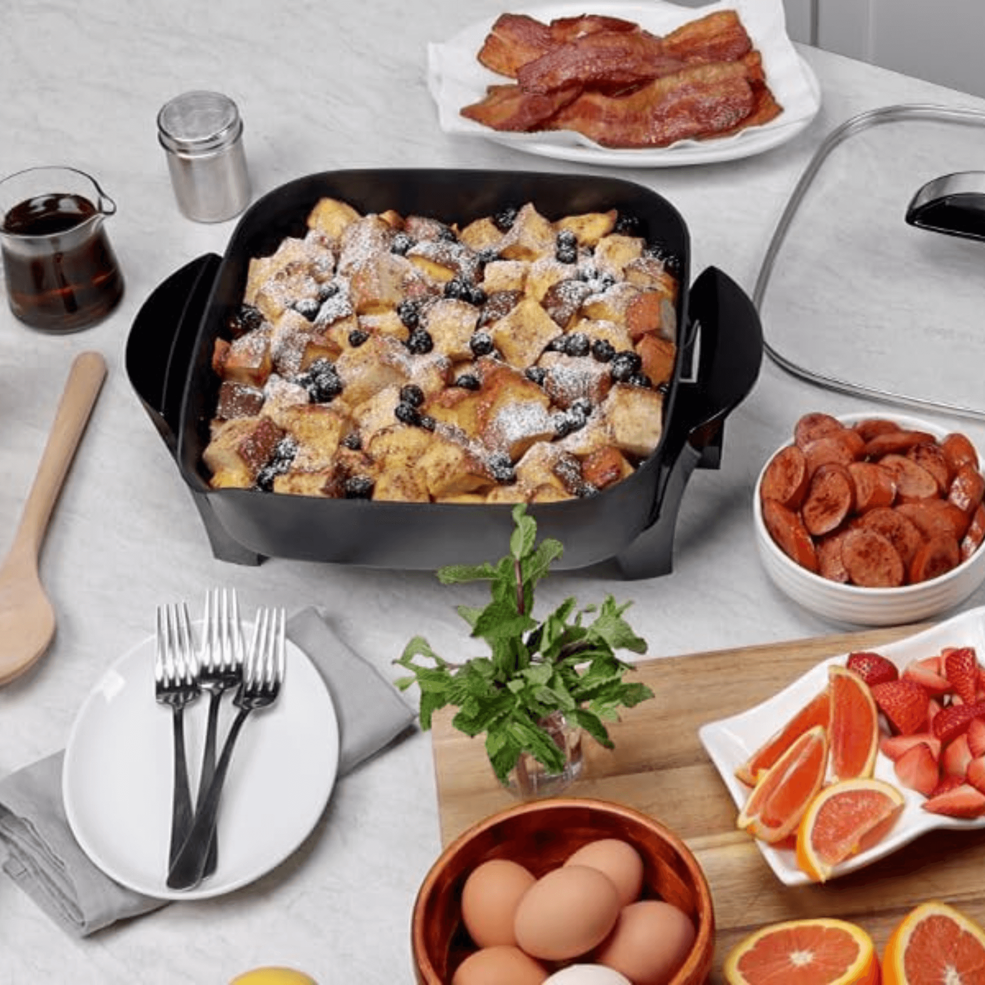 Presto 12-Inch Electric Skillet with Glass Lid Jupiter Gear Home