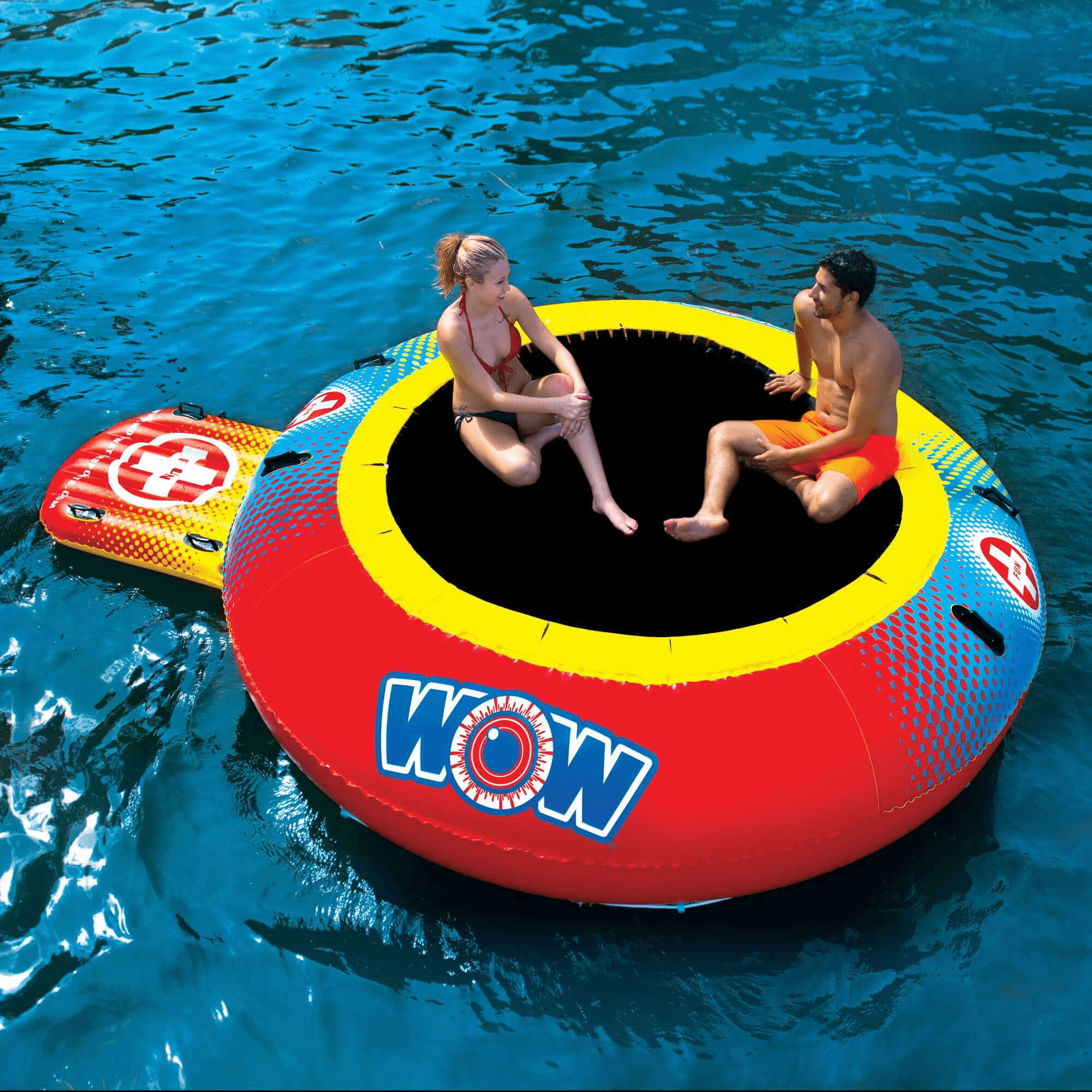 WOW Watersports Bouncer Inflatable Floating Trampoline and Boarding Platform Jupiter Gear Home