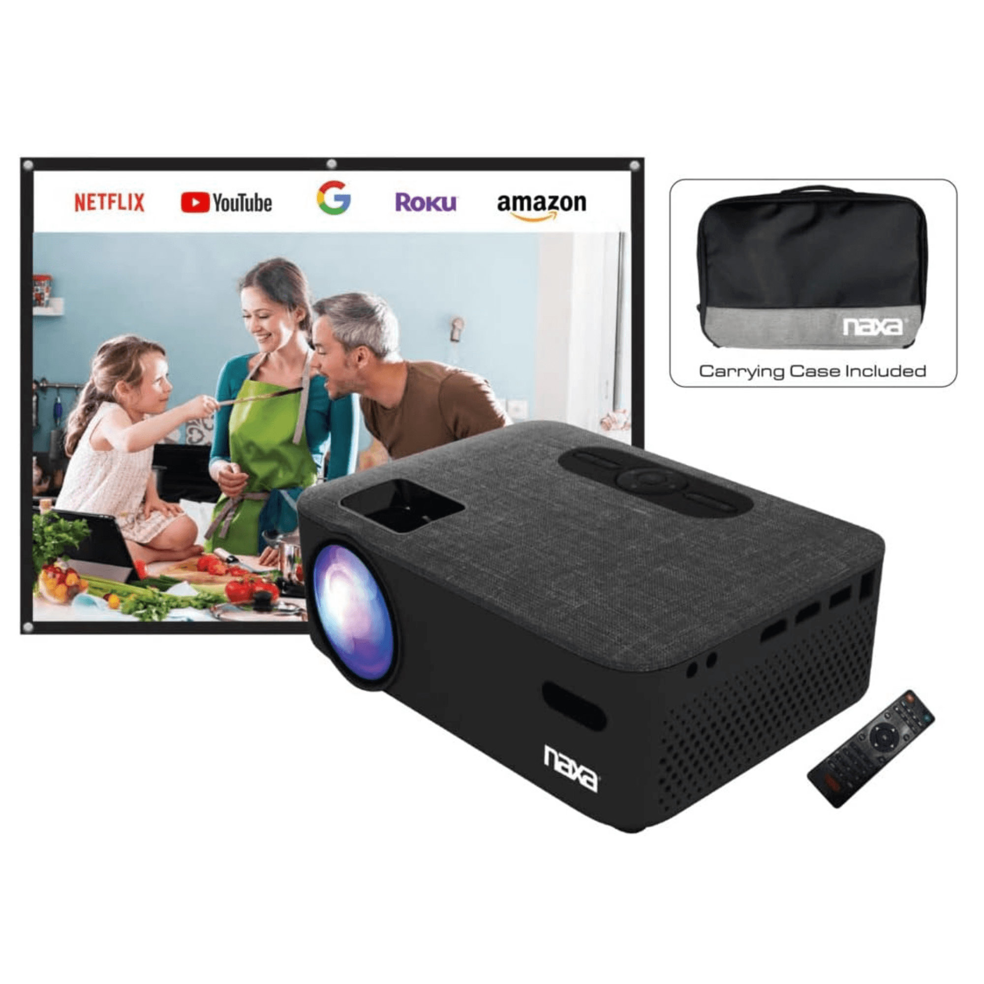 Naxa 150" Home Theater LCD Projector Combo - Refurbished Jupiter Gear Home
