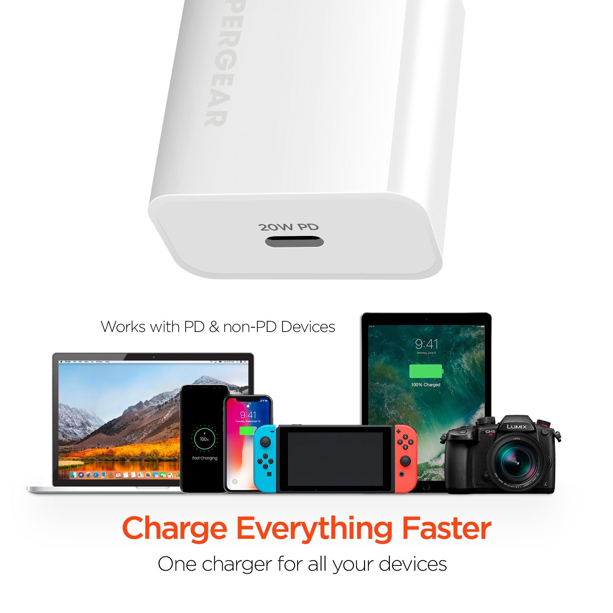 HyperGear 20W USB-C PD Wall Charger Jupiter Gear Home