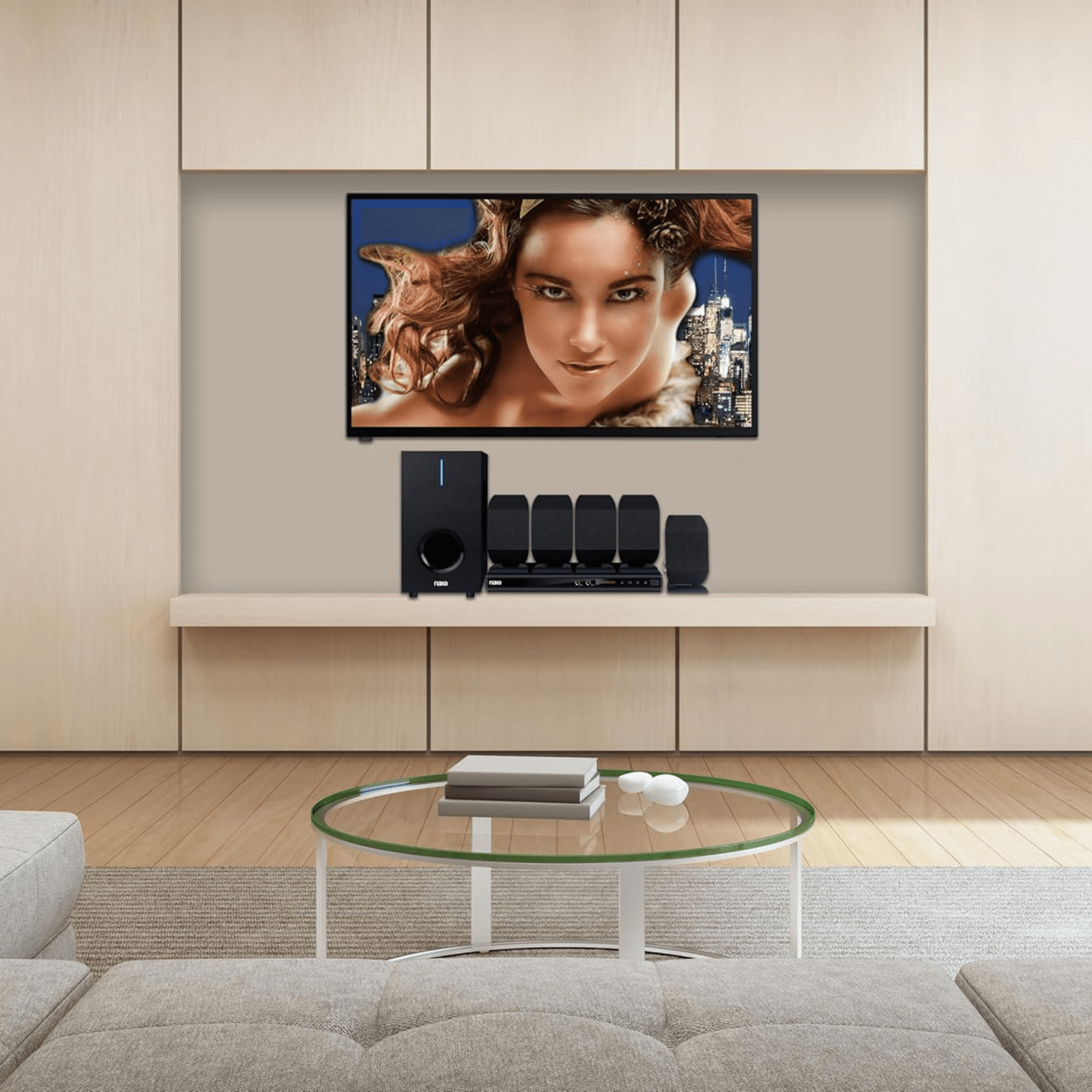 Naxa 5.1 Channel Home Theater DVD & Karaoke Speaker System - Refurbished Jupiter Gear Home