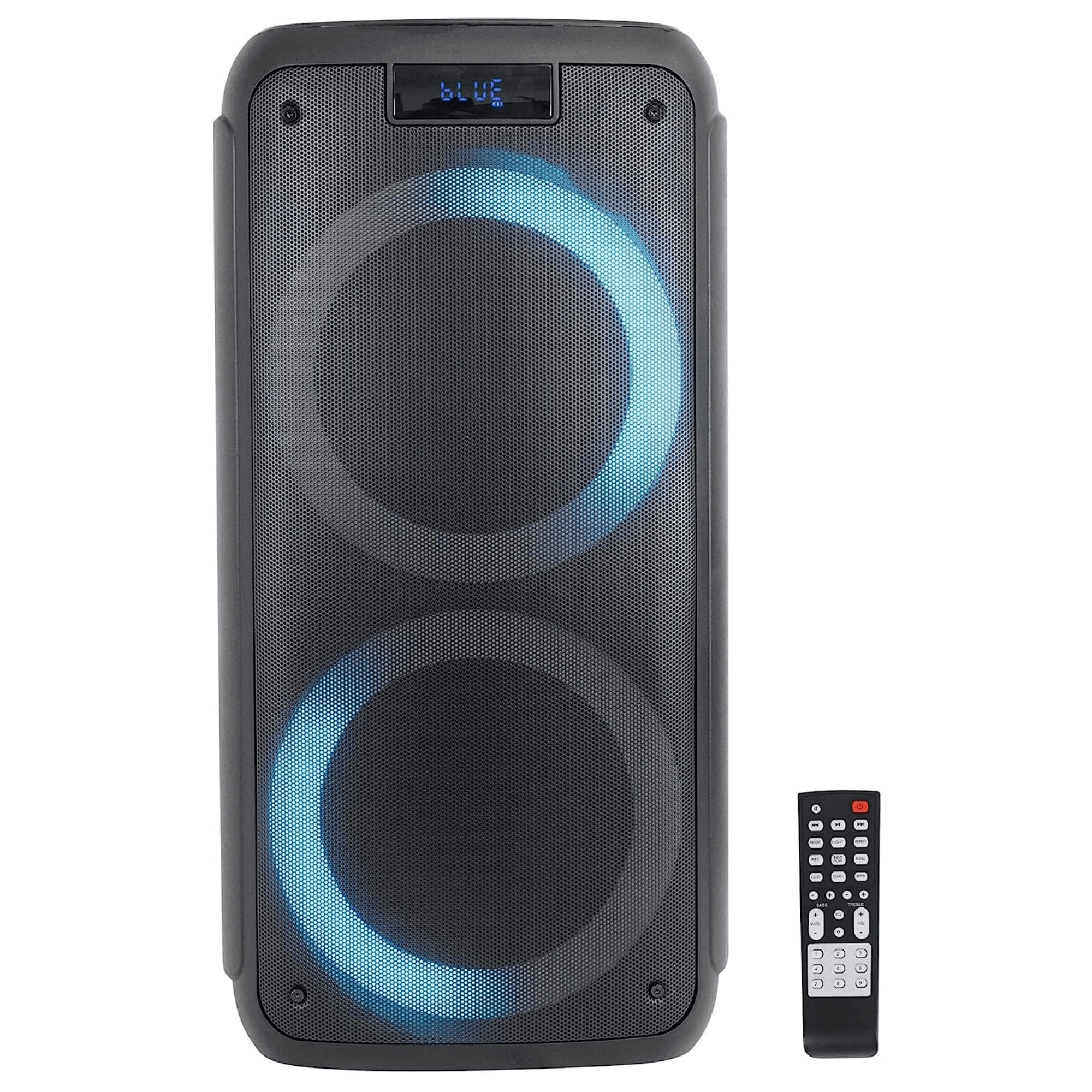 Norcent Dual 6.5" Portable Party Bluetooth Speaker with Flashing LED Lights Jupiter Gear Home
