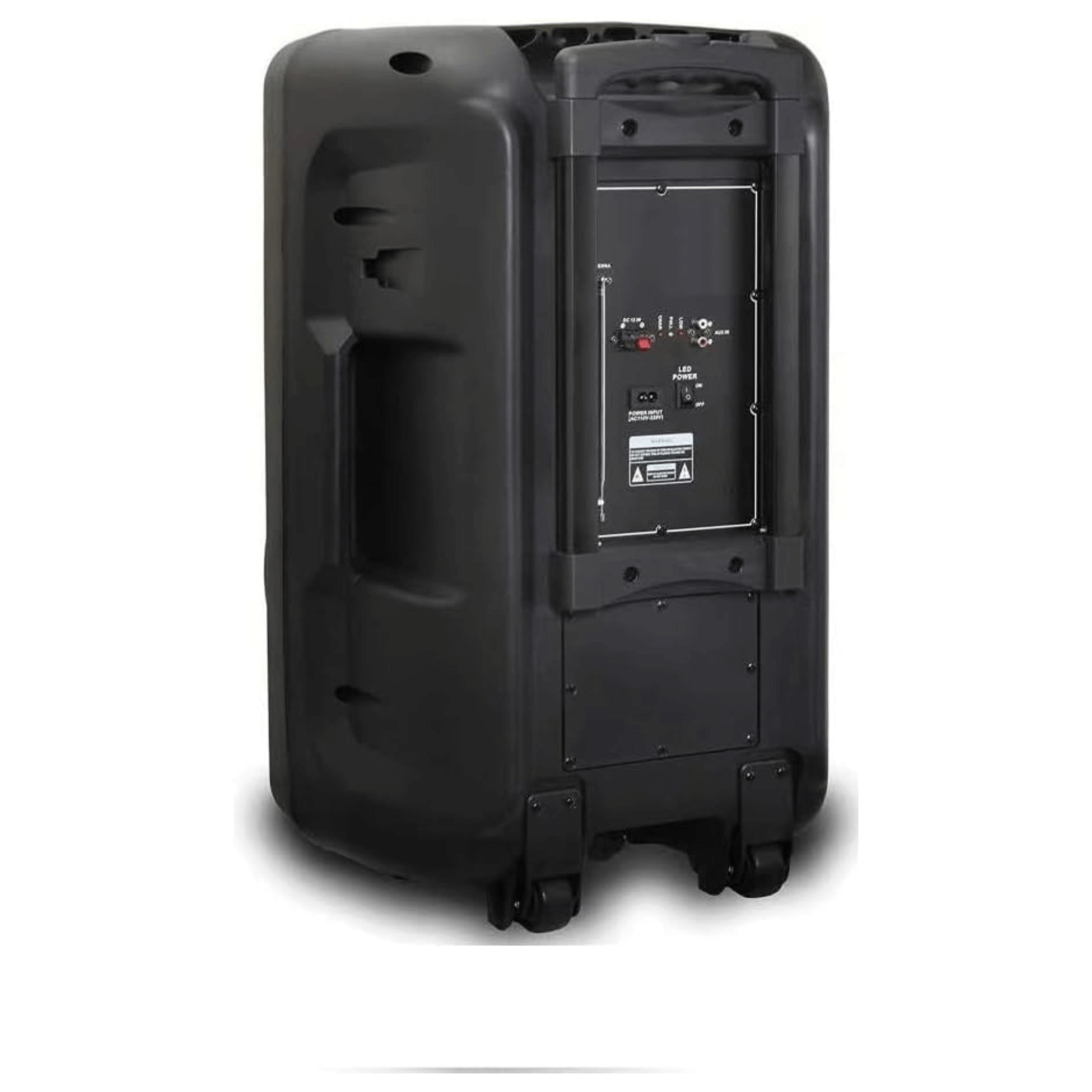 Norcent 15" Portable Bluetooth Speaker System with Sound-Activated LED Lights Jupiter Gear Home