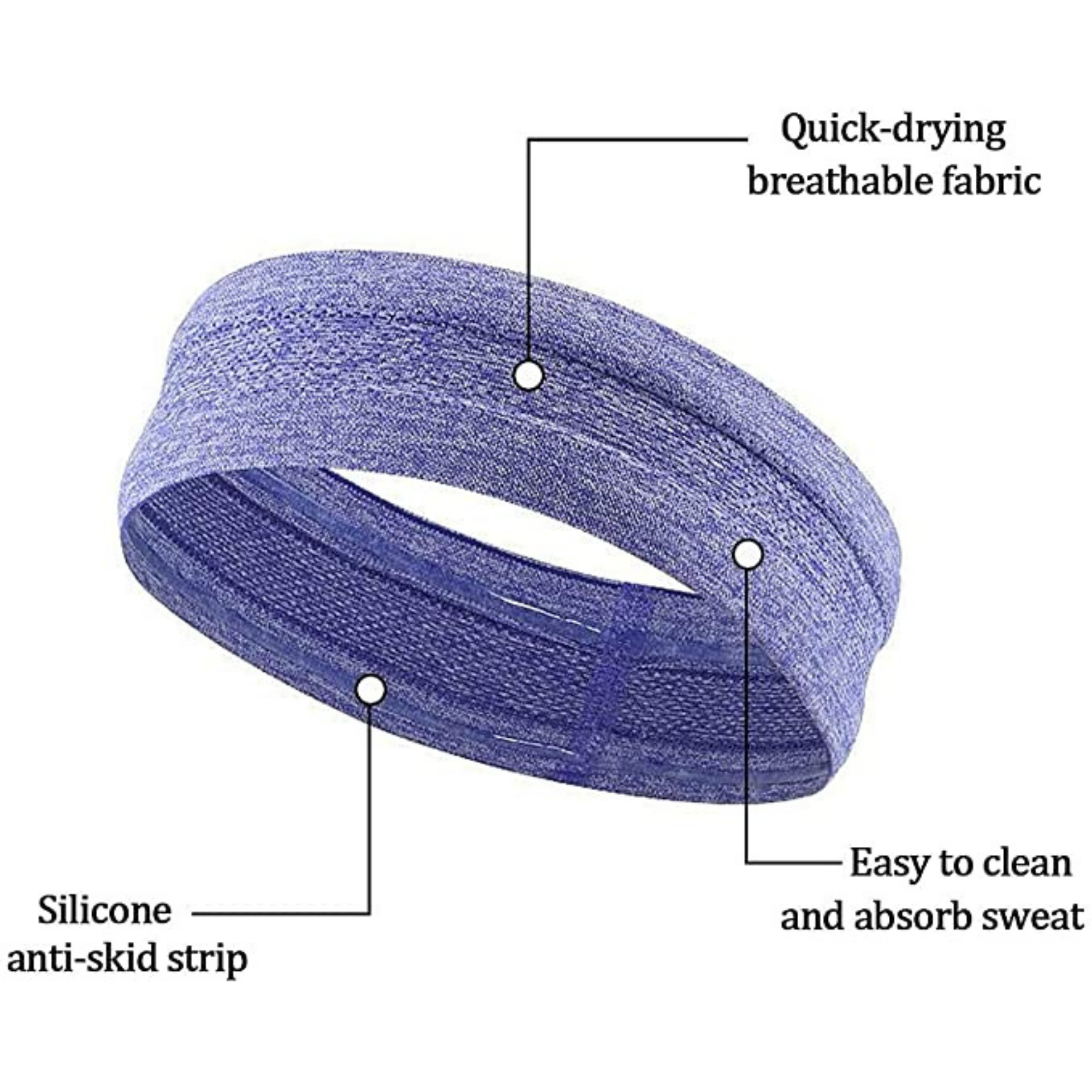 JupiterGear Sport and Fitness Sweat Wicking Fitness Headband for Yoga, Running and Exercise Jupiter Gear Home