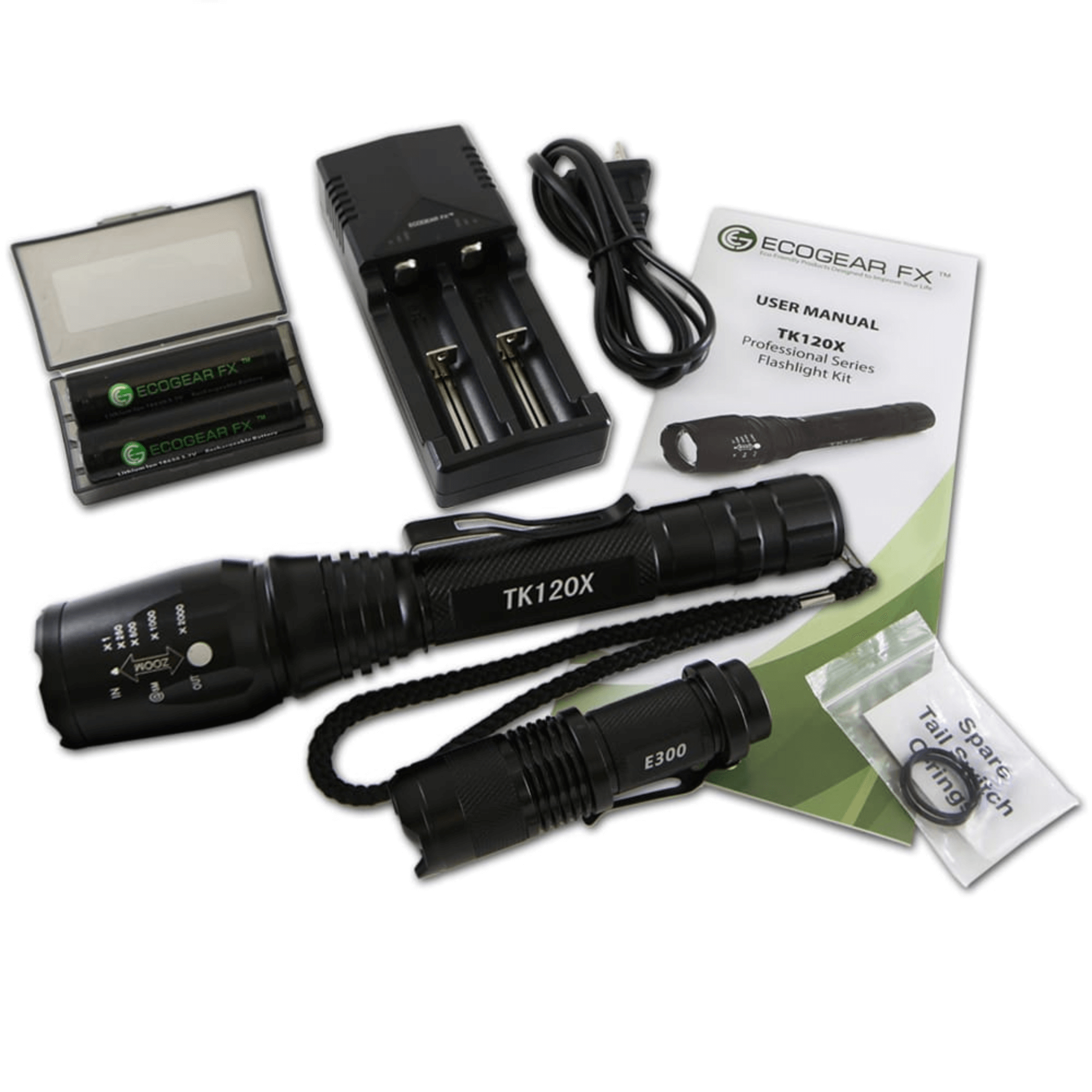 EcoGear FX TK120X LED Flashlight Kit Jupiter Gear Home