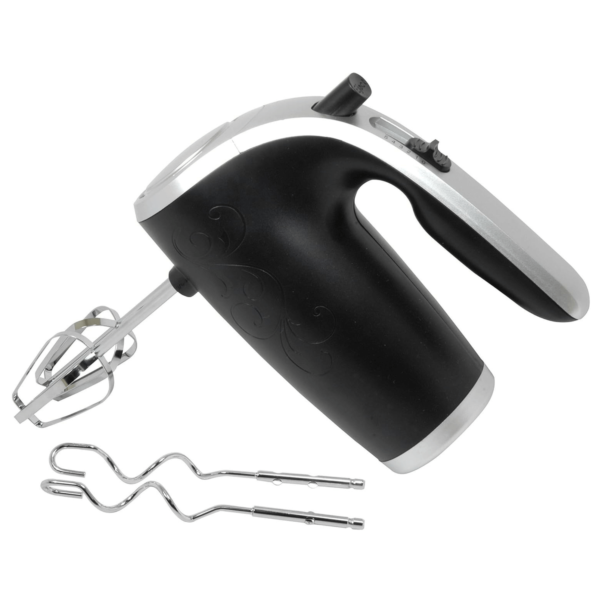 Better Chef 5-Speed 150W Hand Mixer with Silver Accents and Storage Clip Jupiter Gear Home