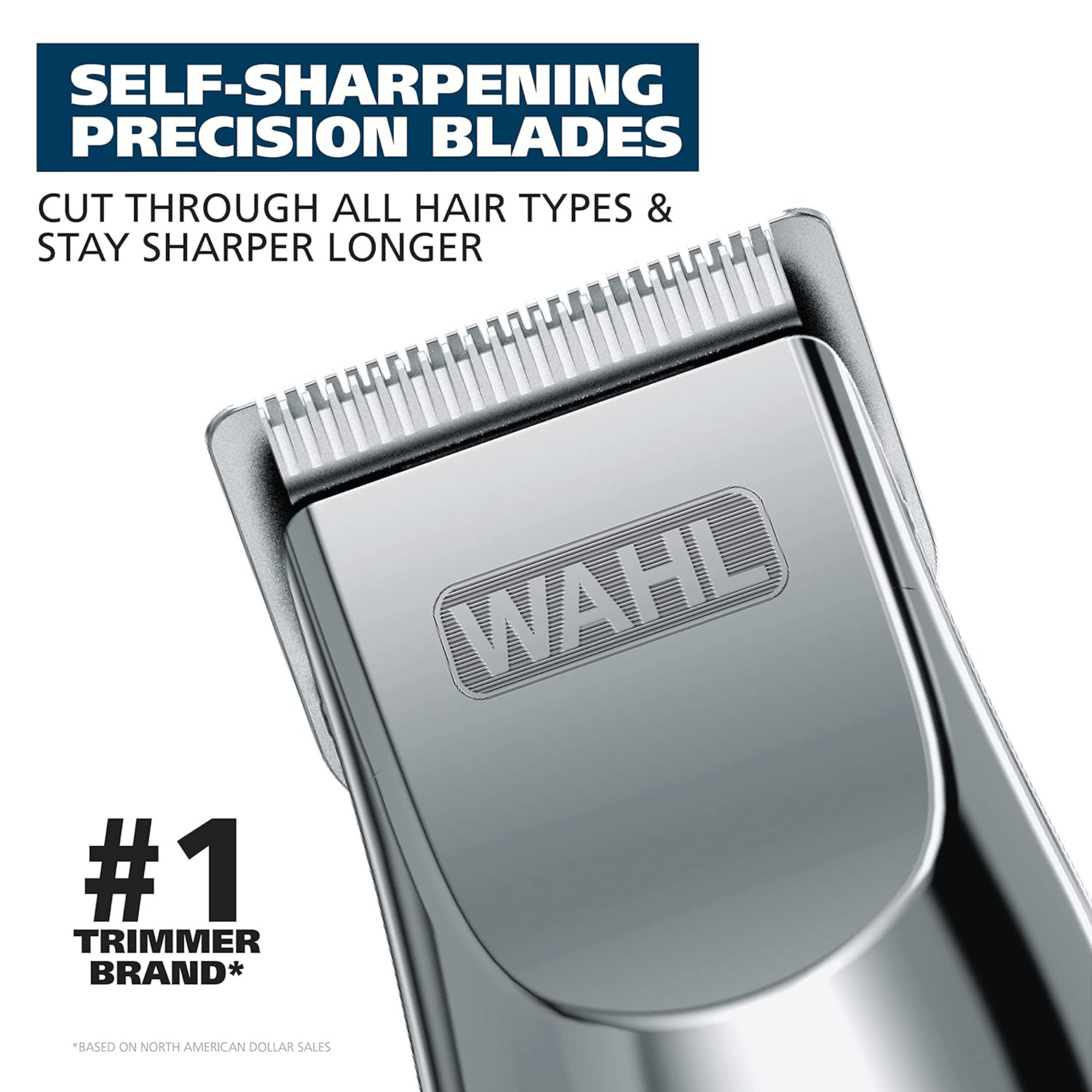 Wahl Rechargeable Beard Trimmer with Self-Sharpening Blades Jupiter Gear Home