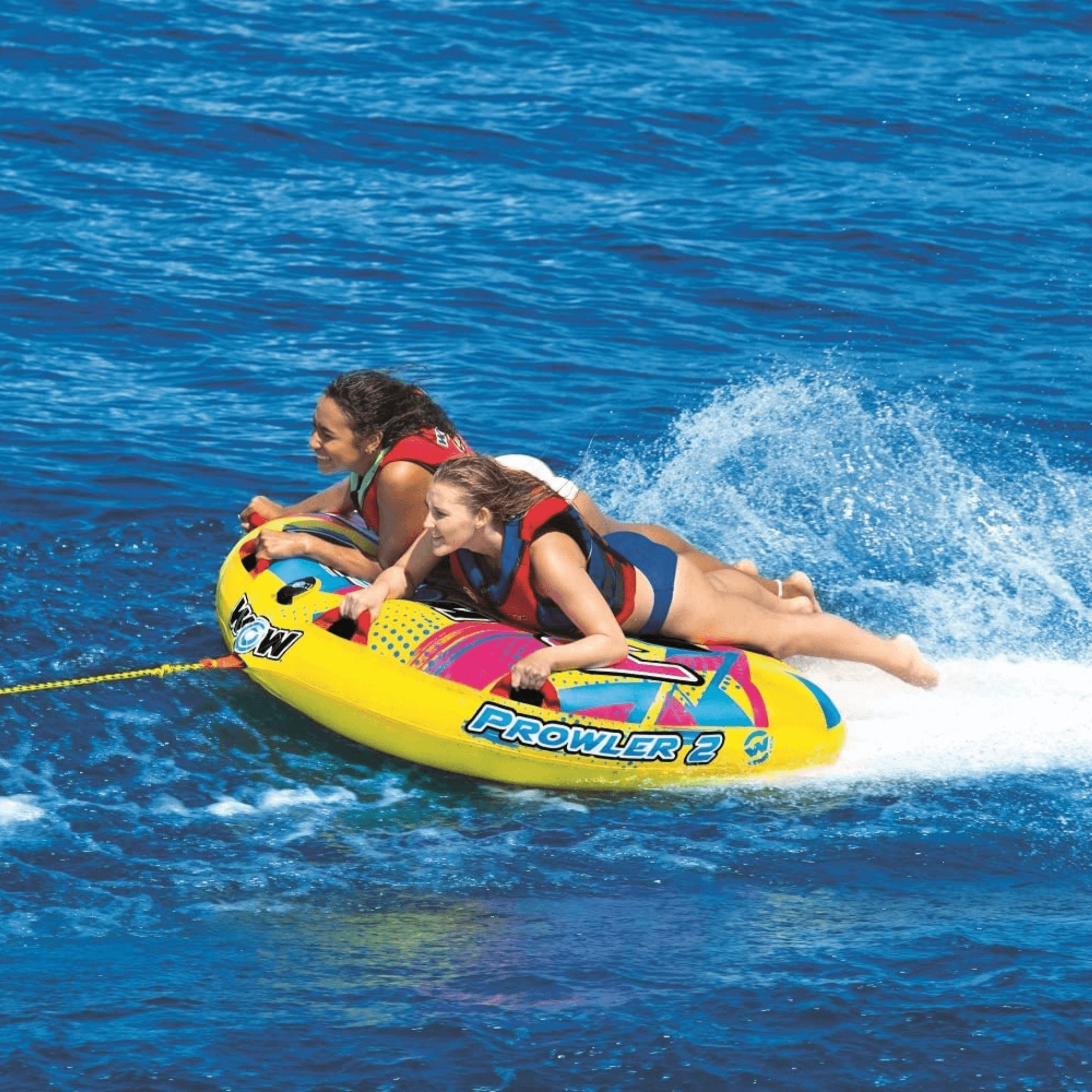 WOW Watersports Prowler Towable 2 Person 2P Starter Kit w 12V Pump Jupiter Gear Home