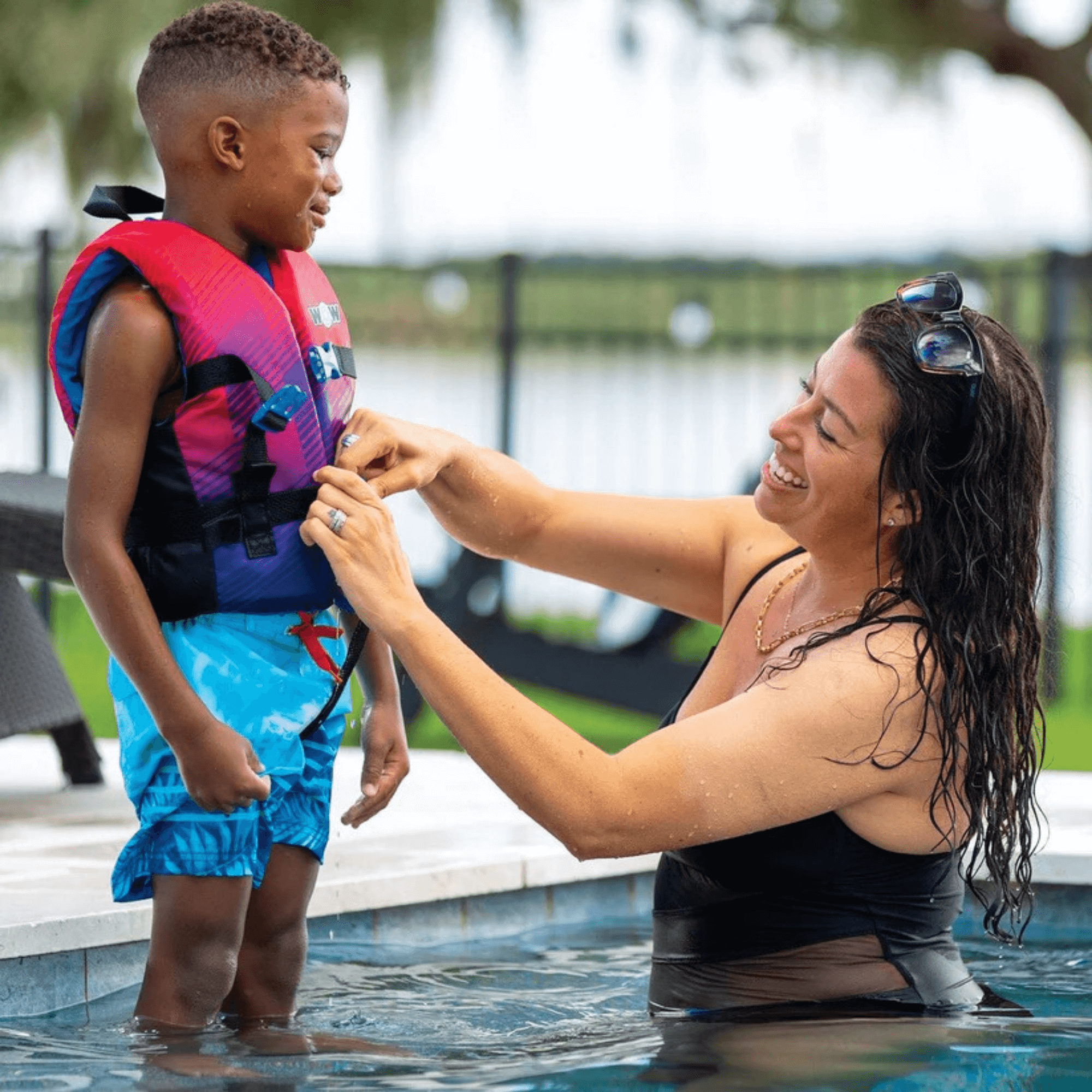 WOW Watersports Vis-Wave Child Life Vest Jupiter Gear Home