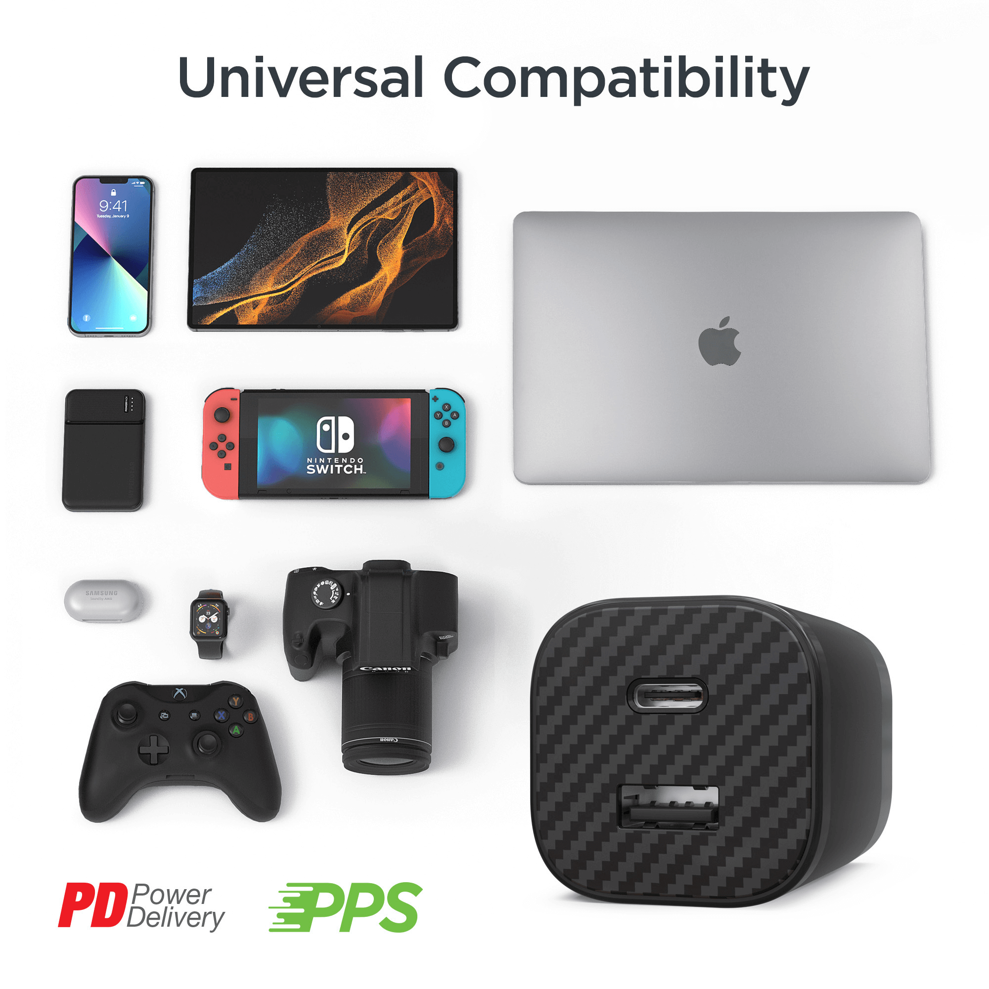 HyperGear TECHcessories 30W USB-C PD Charging Kit with Travel Pouch Jupiter Gear Home