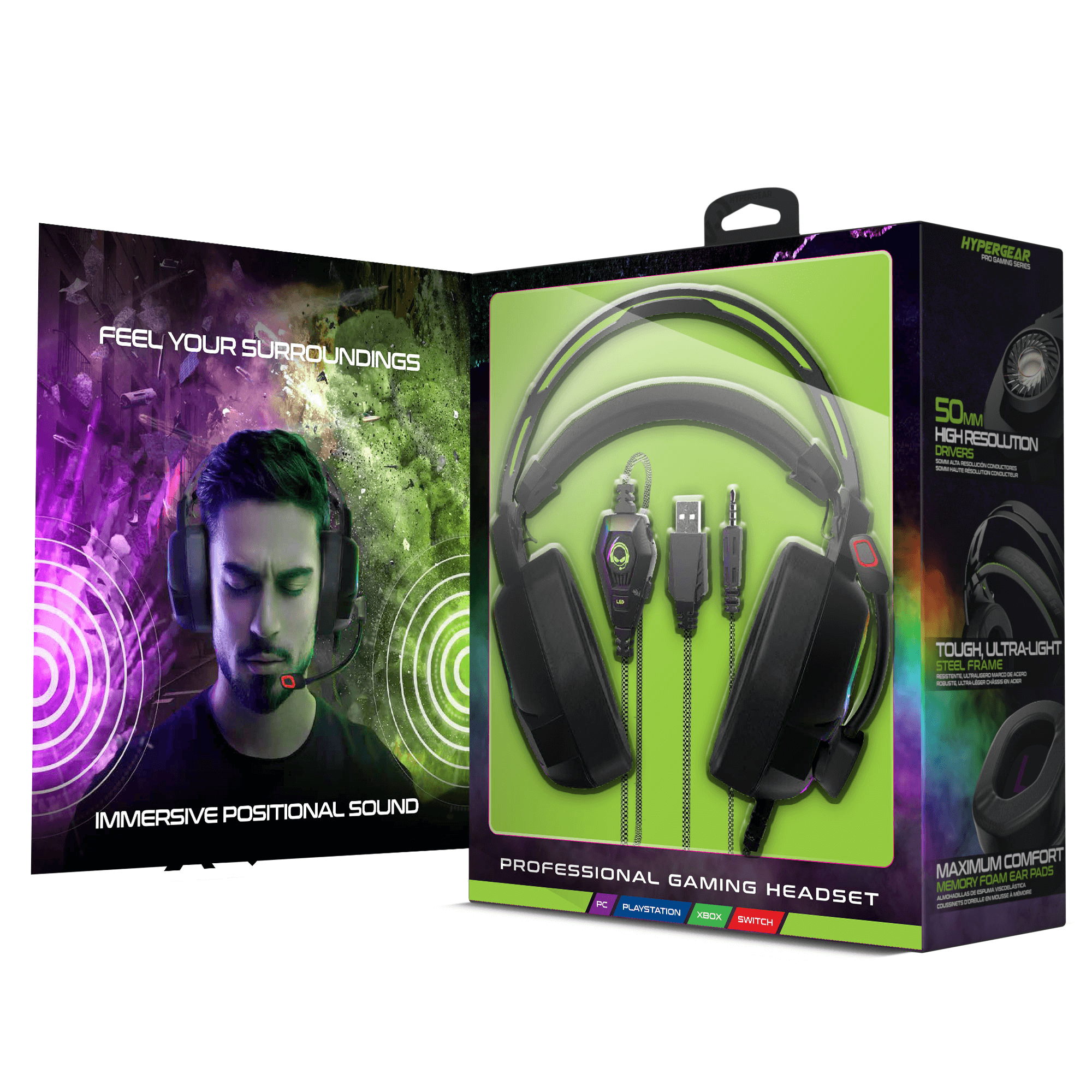 HyperGear SoundRecon Xtreme Pro Multiplatform Gaming Headset Jupiter Gear Home
