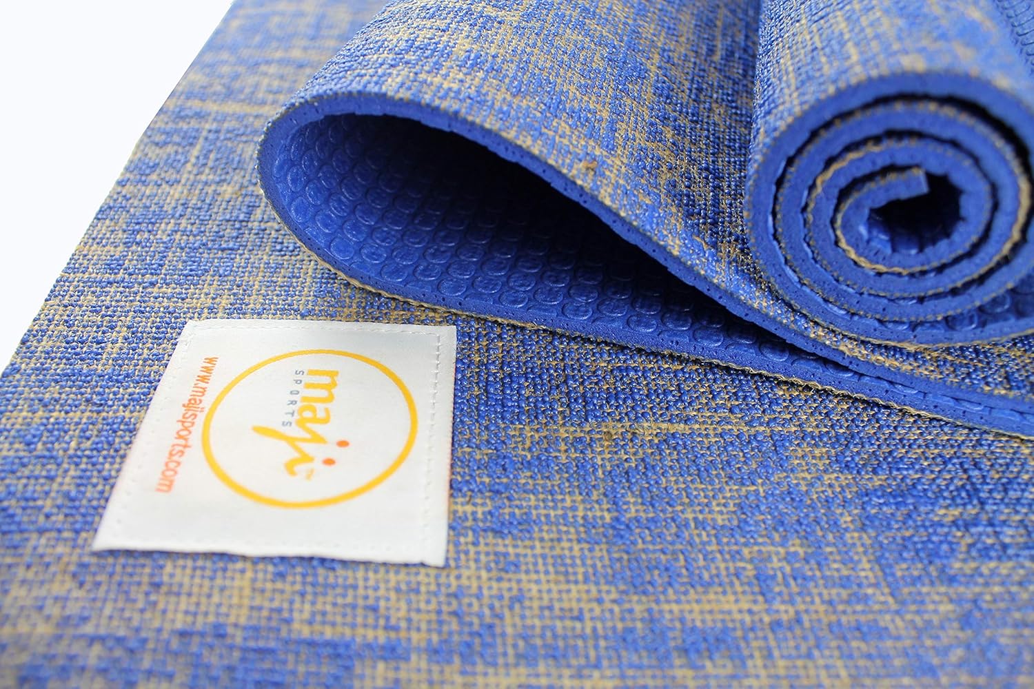 Maji Sports Jute Premium Eco Yoga Mat + Foot Massager (7.5cm x 17.5cm) Jupiter Gear Home