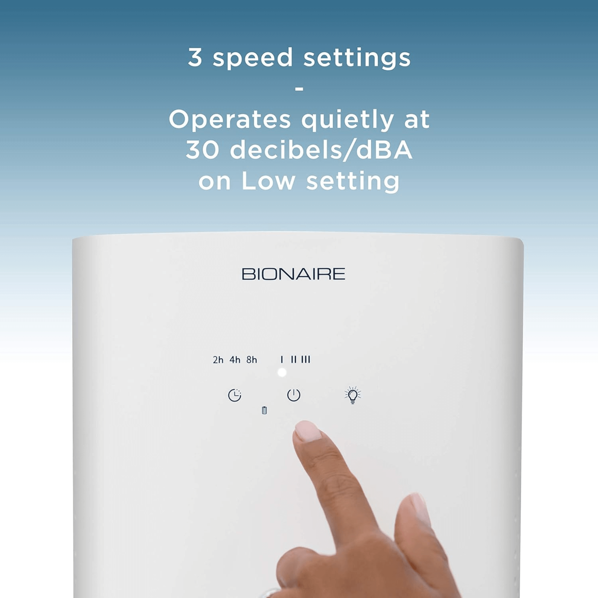 Bionaire True HEPA 360-Degree Touch-Control Air Purifier for Medium Size Rooms Jupiter Gear Home
