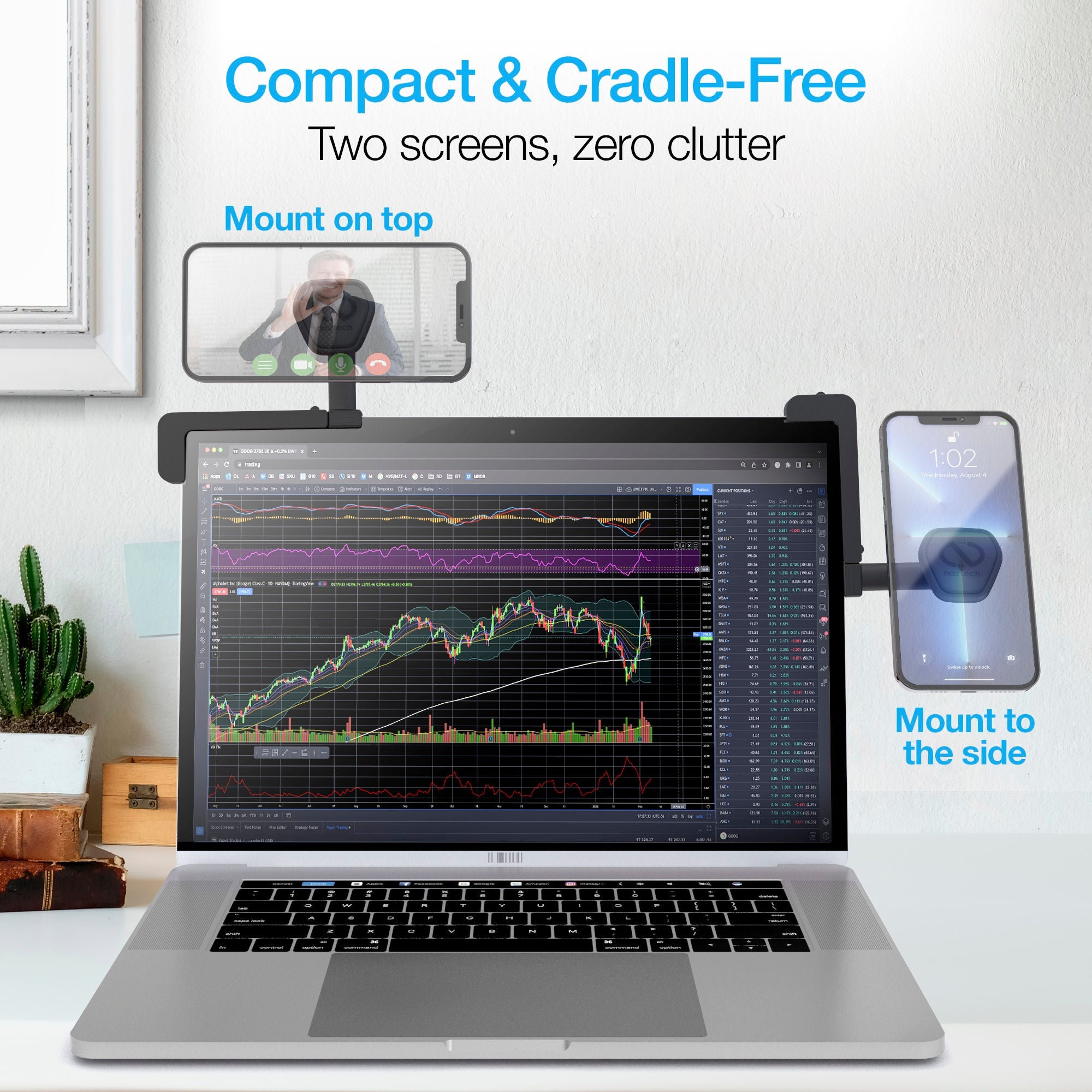 Naztech MagBuddy Elite Laptop Mount w Adjustable Angle & Orientation Jupiter Gear Home