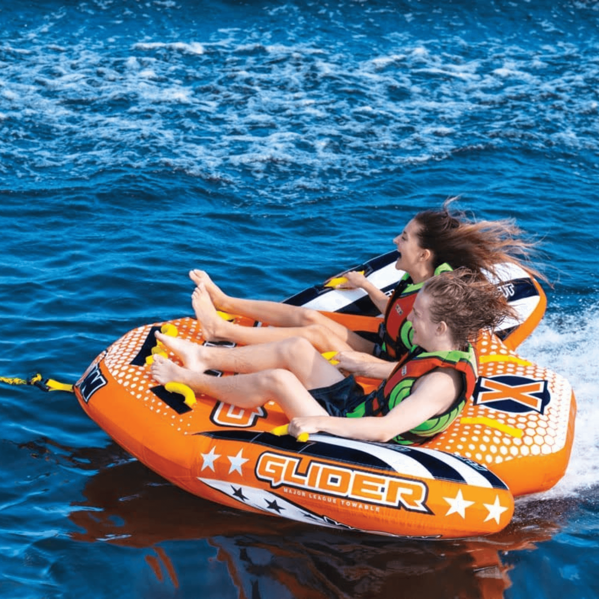 WOW Waterports Glider 2 Person 2P Towable with Flex Seating Jupiter Gear Home