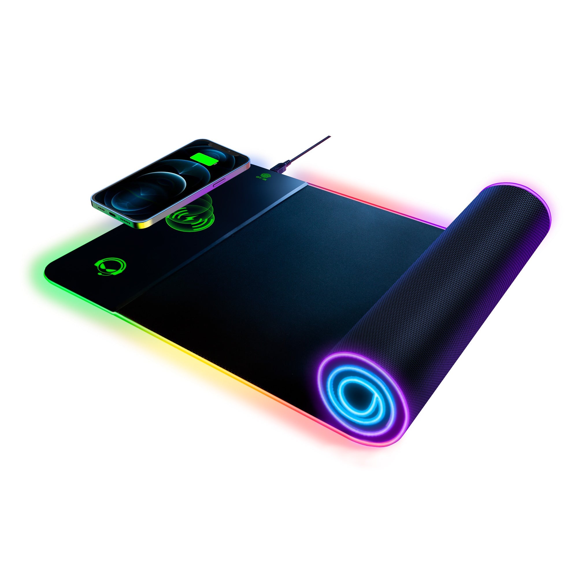 HyperGear Battle Charge Wireless Gaming Mouse Pad with Wireless Charging Jupiter Gear Home