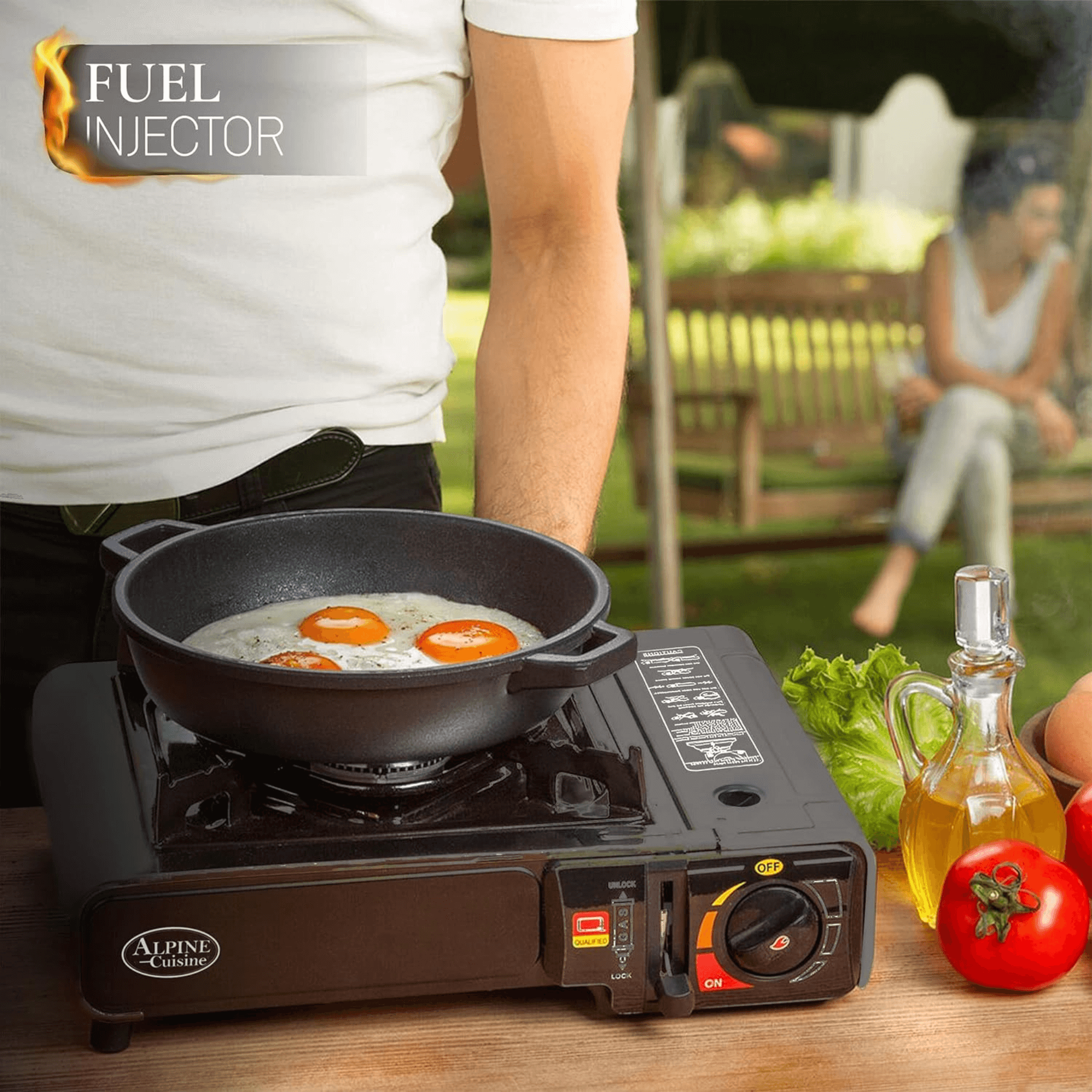 Alpine Cuisine Lightweight Portable Gas Stove for Outdoor and Indoor Cooking Jupiter Gear Home