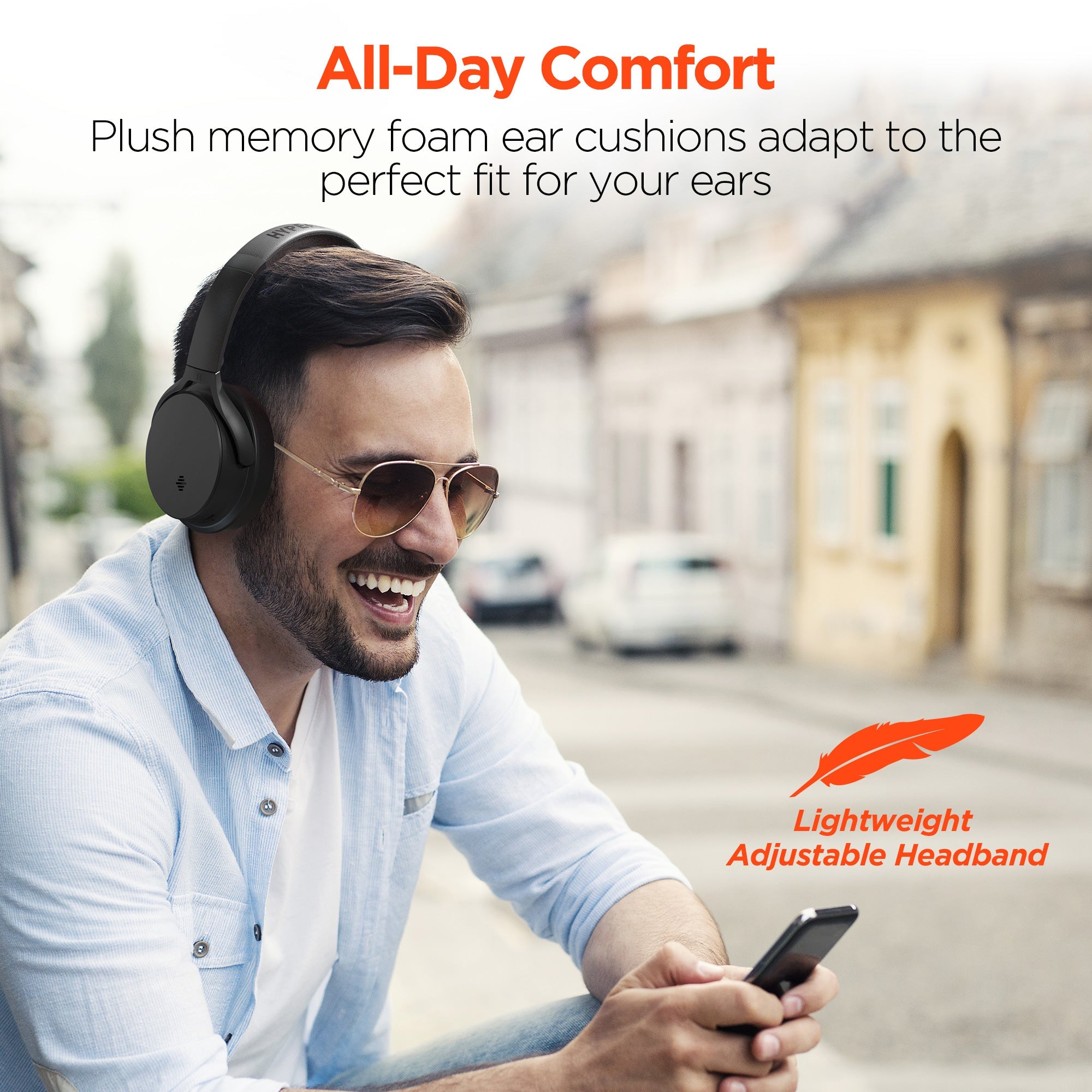 HyperGear Stealth ANC Wireless Headphones with Dynamic Bass Feature Jupiter Gear Home
