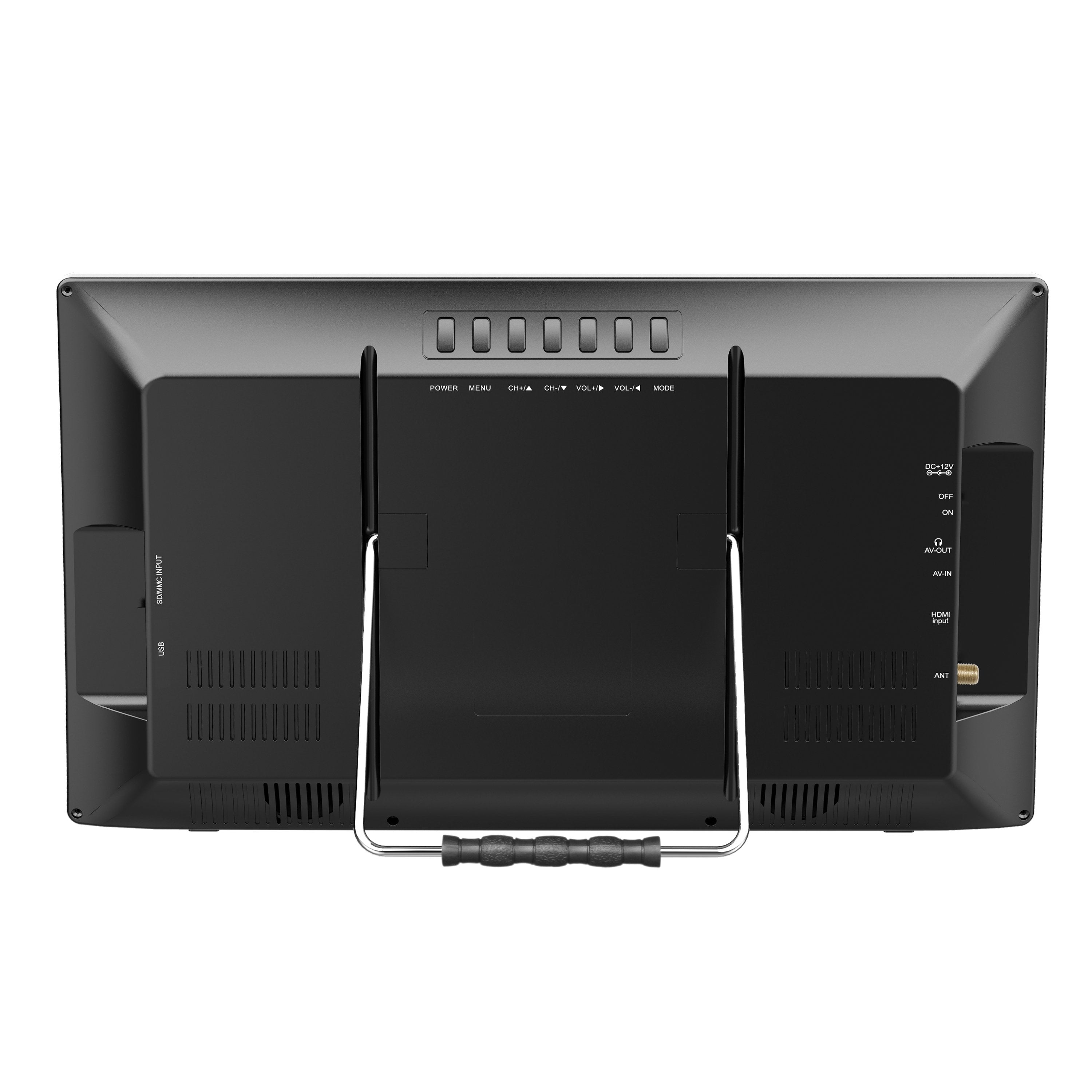Supersonic Portable 16" 12 Volt Digital LED TV with USB, SD, and HDMI Input, Built-in Rechargeable Lithium Ion Battery and FM Radio (SC-2816) Jupiter Gear Home