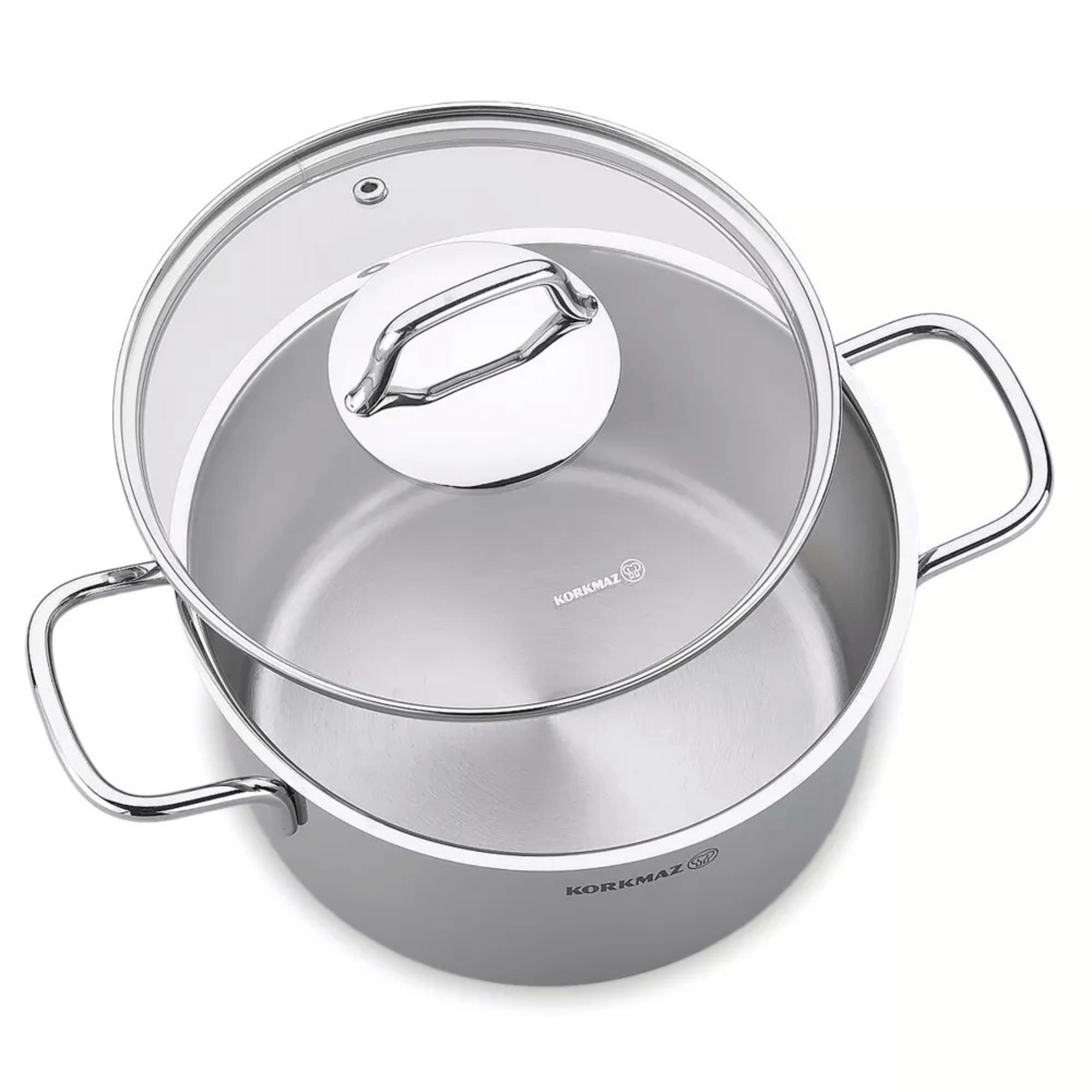 Korkmaz Perla 3Pce 6.9L Stainless Steel Casserole Steamer with Lid Jupiter Gear Home