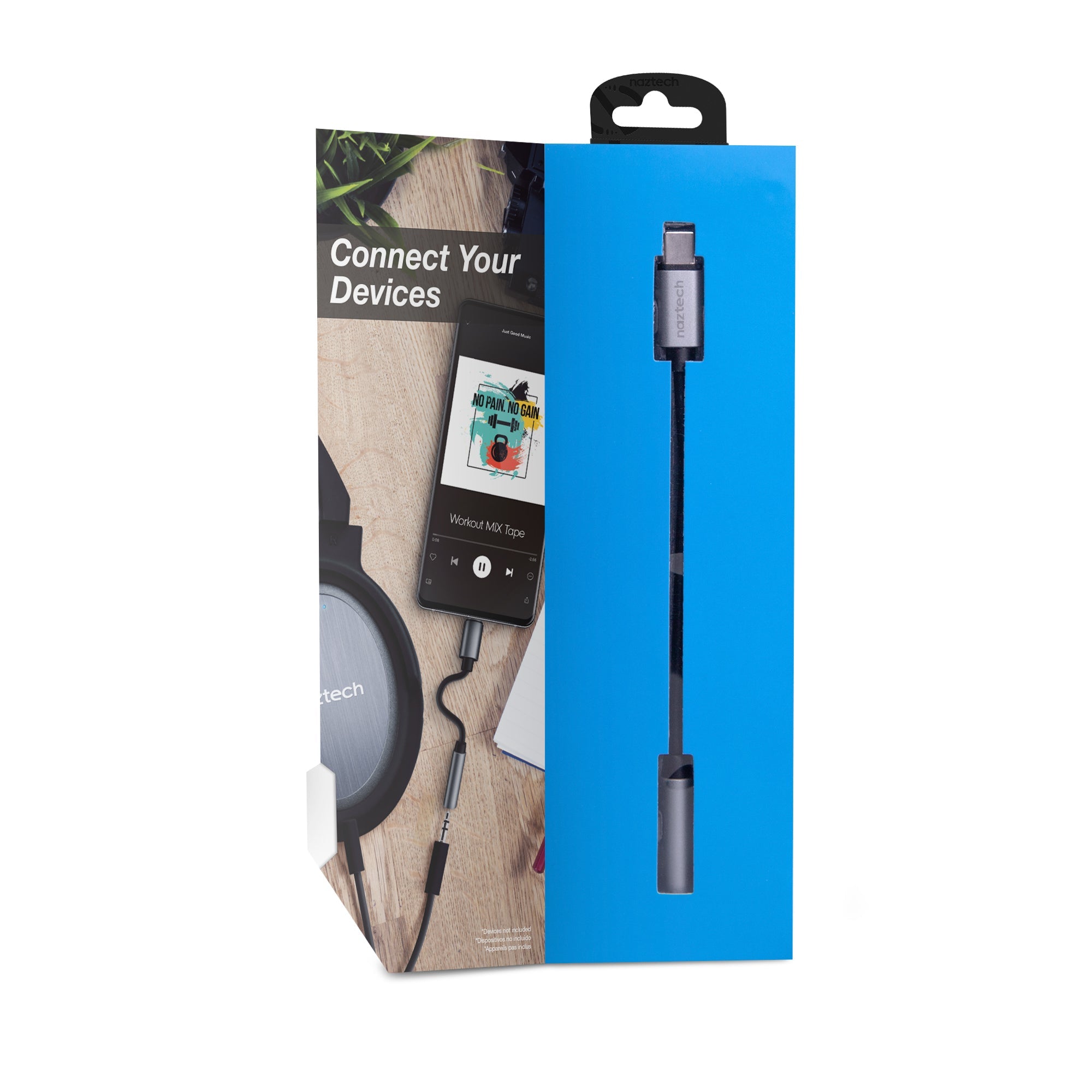 Naztech USB-C to 3.5mm Audio Adapter with Plug and Play Convenience Jupiter Gear Home
