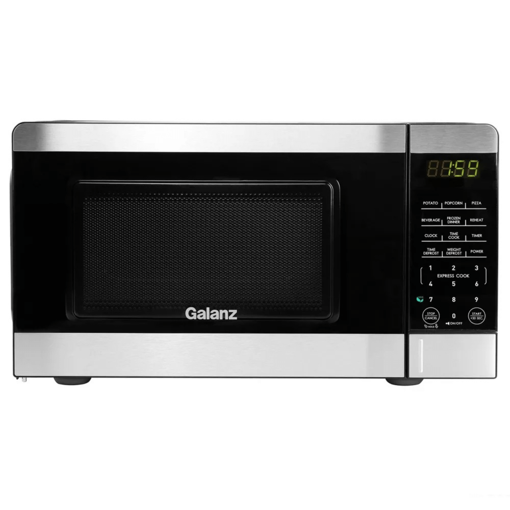 Galanz 0.7 Cu. Ft. 700 Watt Countertop Microwave Oven with Stainless Accents Jupiter Gear Home