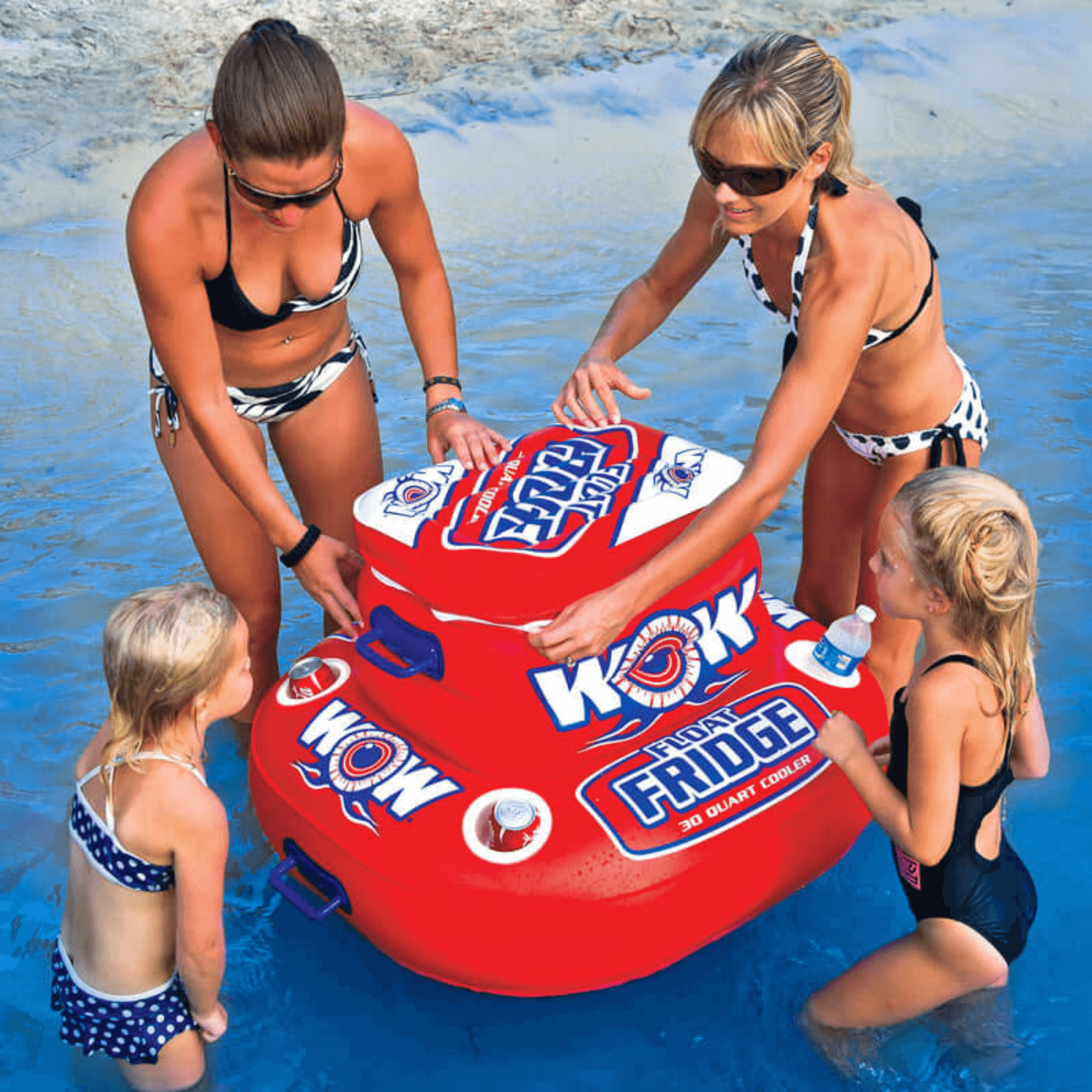 WOW Watersports Float Fridge 30 Can Capacity Inflatable Cooler Jupiter Gear Home