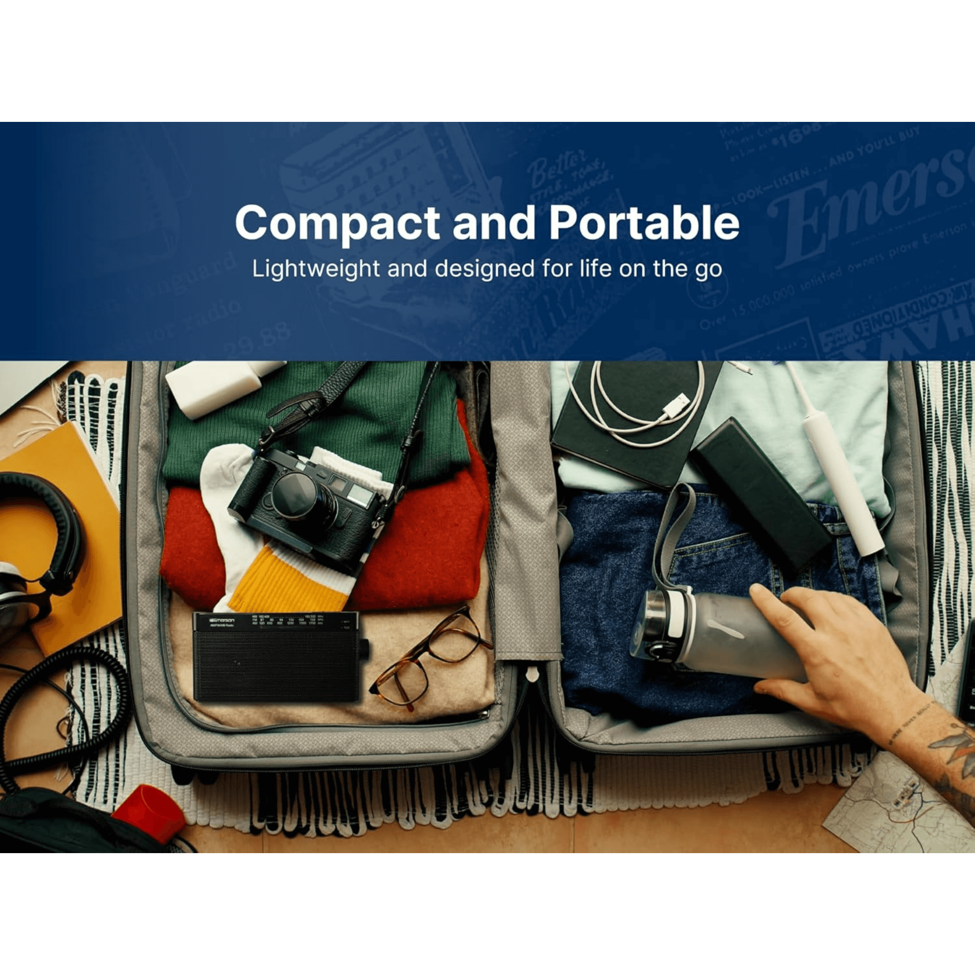 Emerson AM/FM/WB Emergency Radio with Telescopic Antenna Jupiter Gear Home