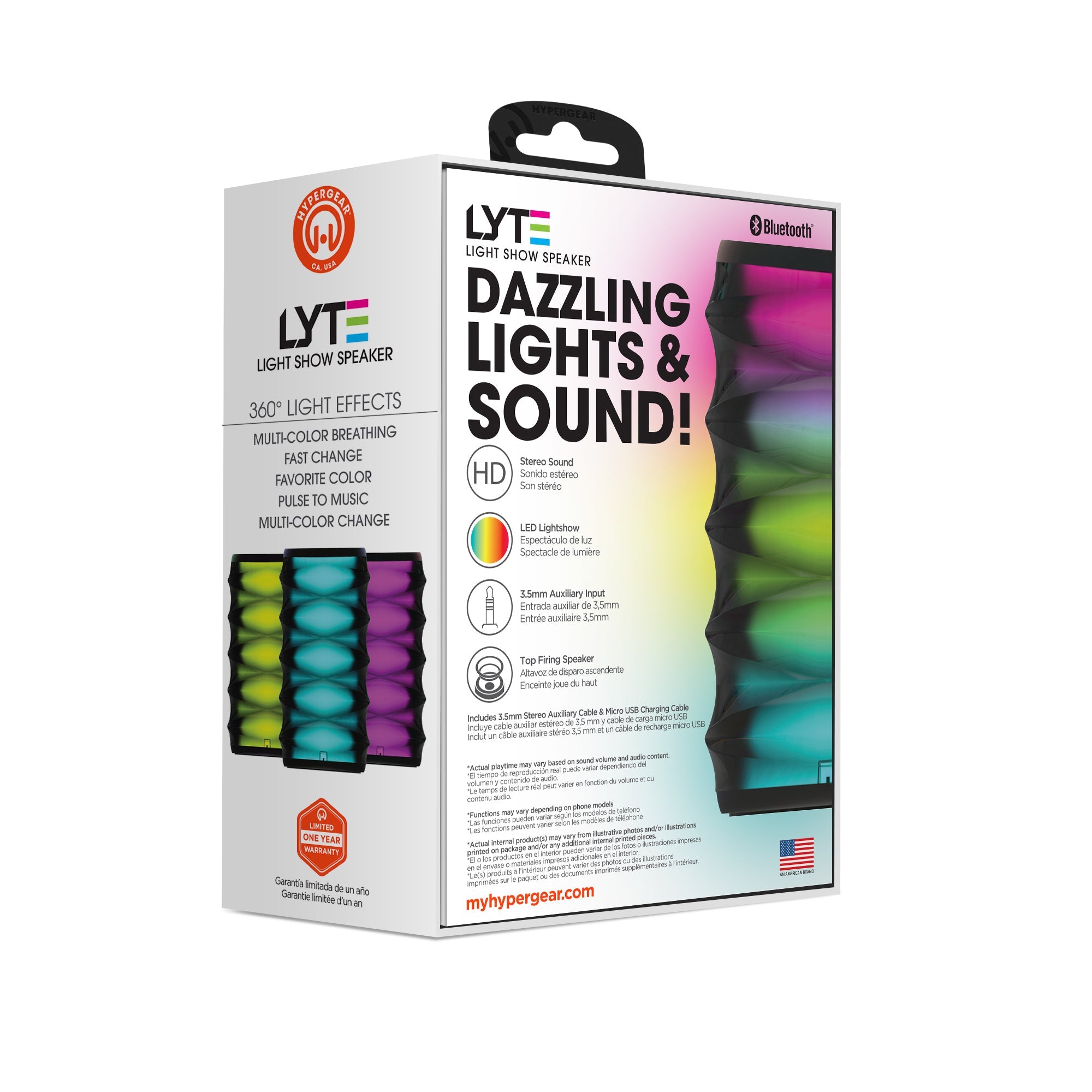 HyperGear LYTE Wireless LED Speaker Jupiter Gear Home