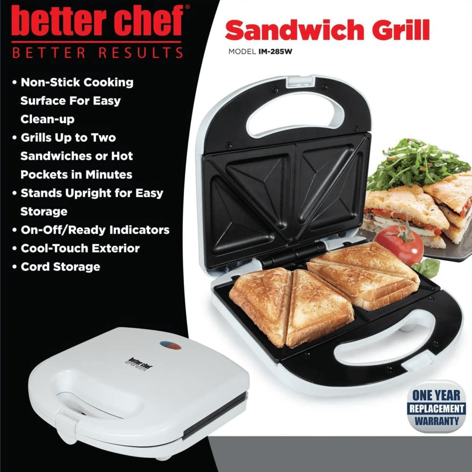 Better Chef Double Sandwich Maker Jupiter Gear Home