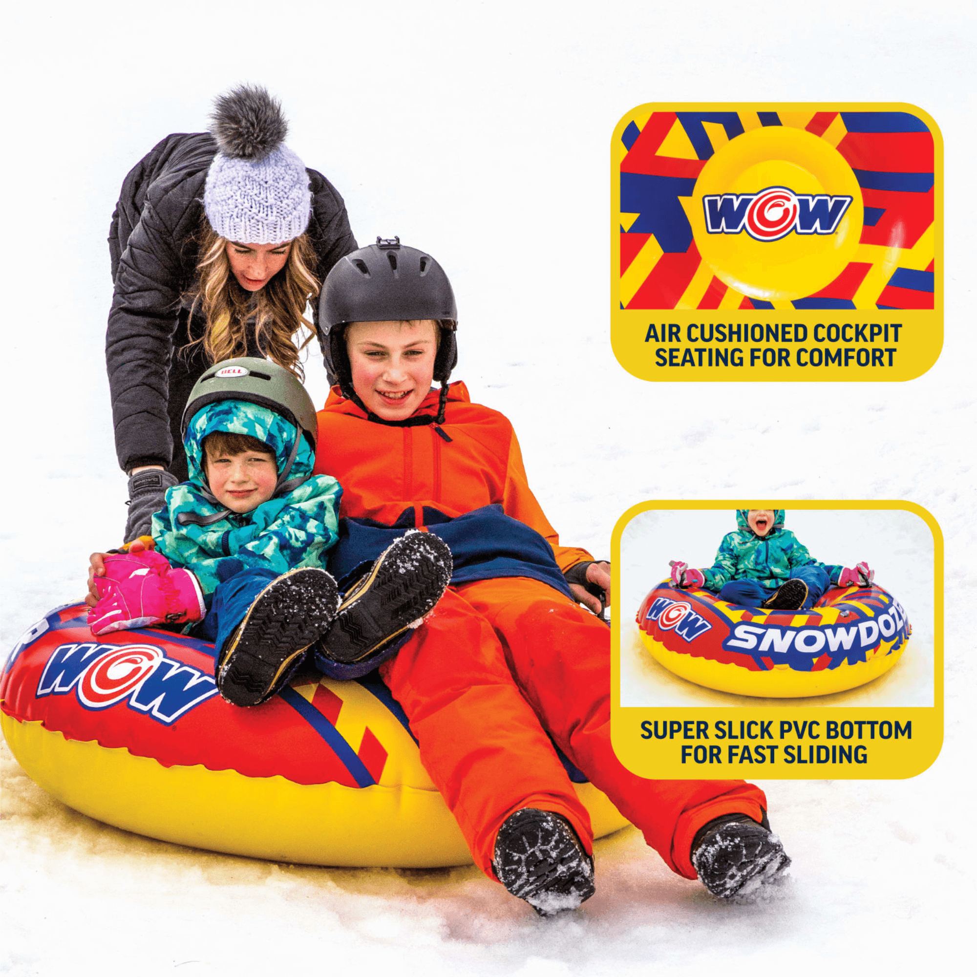 WOW Watersports SnowDozer Snow Tube for Sitting or Lying Positions Jupiter Gear Home
