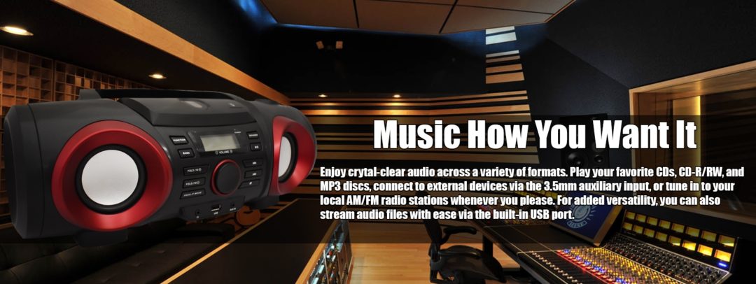 Naxa MP3 & CD Boombox with Bluetooth (NPB-267) Jupiter Gear Home