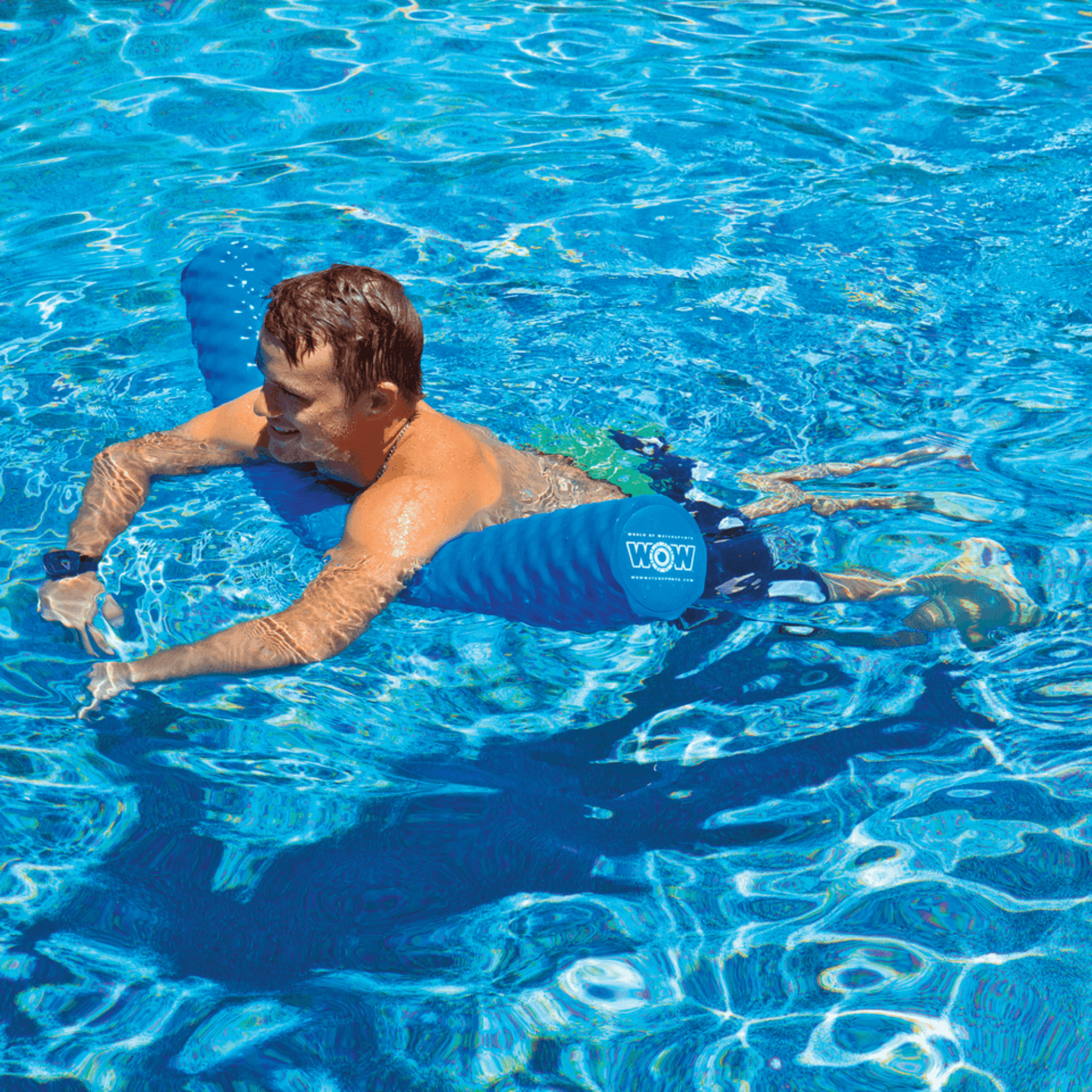 Wow Watersports WOW Dipped Foam Pool Noodle, Salt water and Pool Chemical Safe - Blue Jupiter Gear Home
