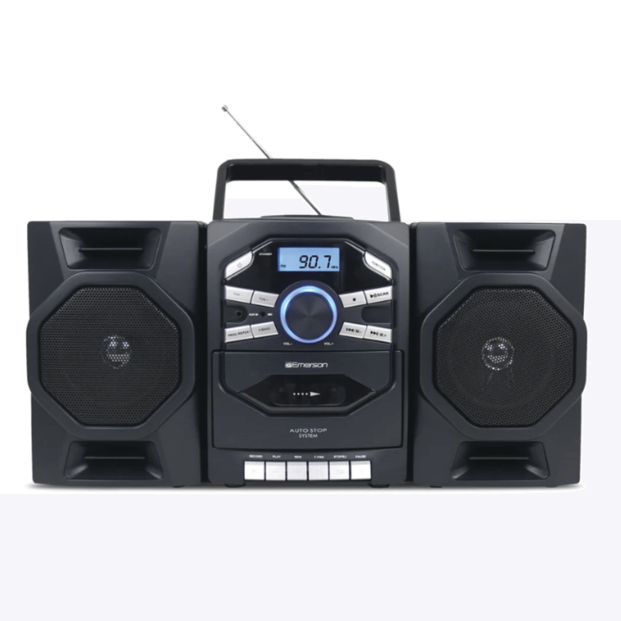 Emerson Portable CD & Cassette Stereo Boombox Jupiter Gear Home