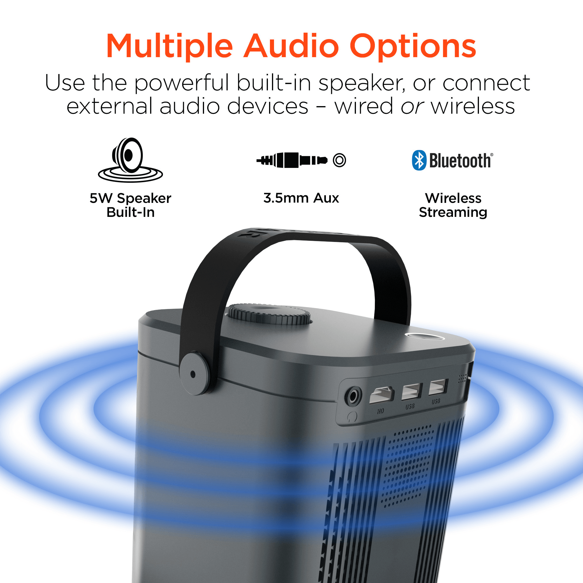 HyperGear CineMini Portable Mini Projector Jupiter Gear Home