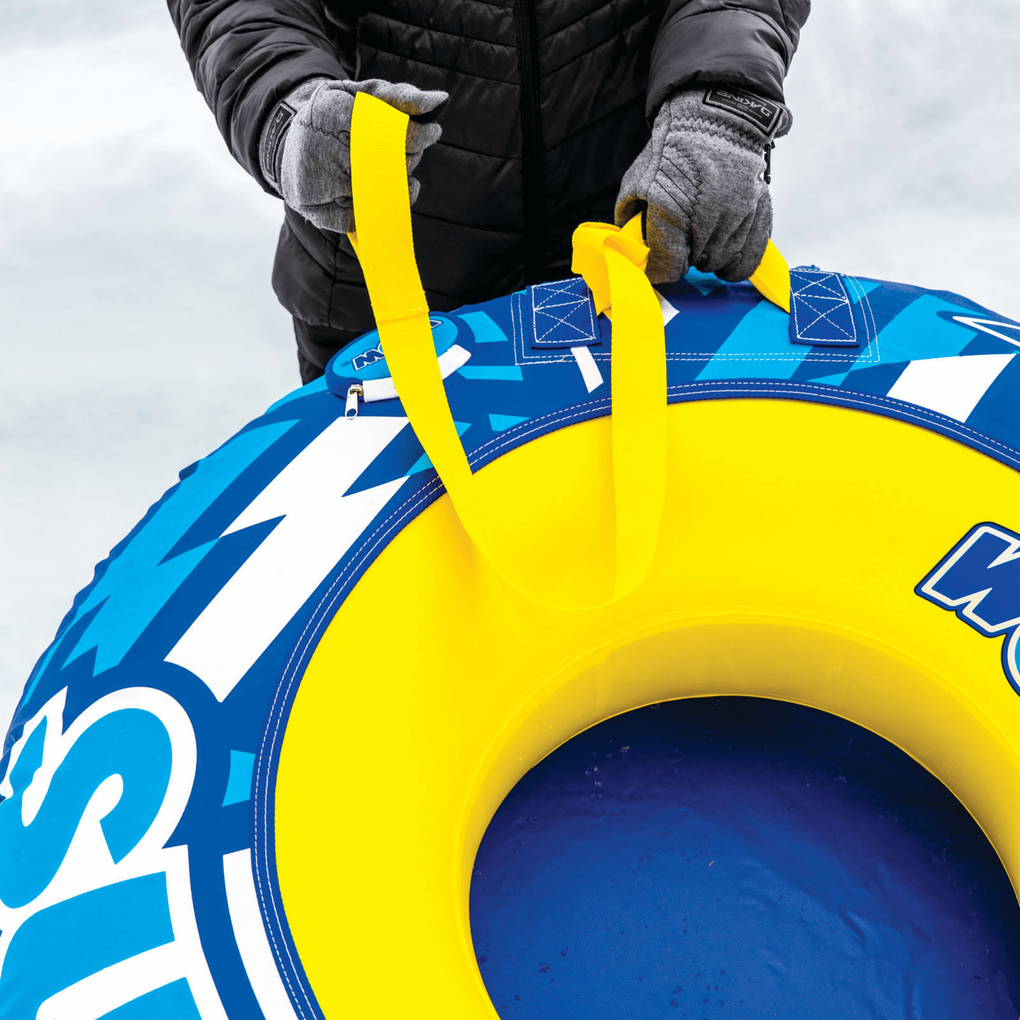 WOW Watersports Surge Tarpaulin-Bottom Snow Tube with Tow Leash Jupiter Gear Home